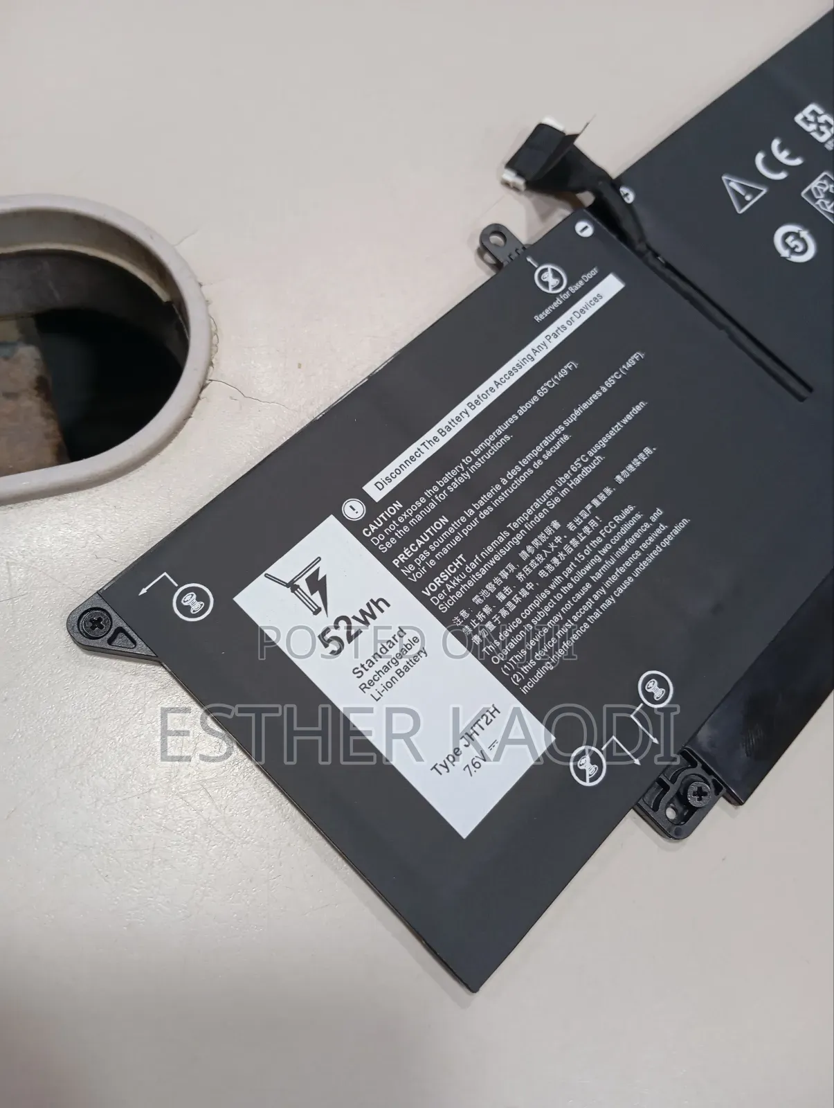 Jht2h Laptop Battery for Dell Latitude 7310 7410