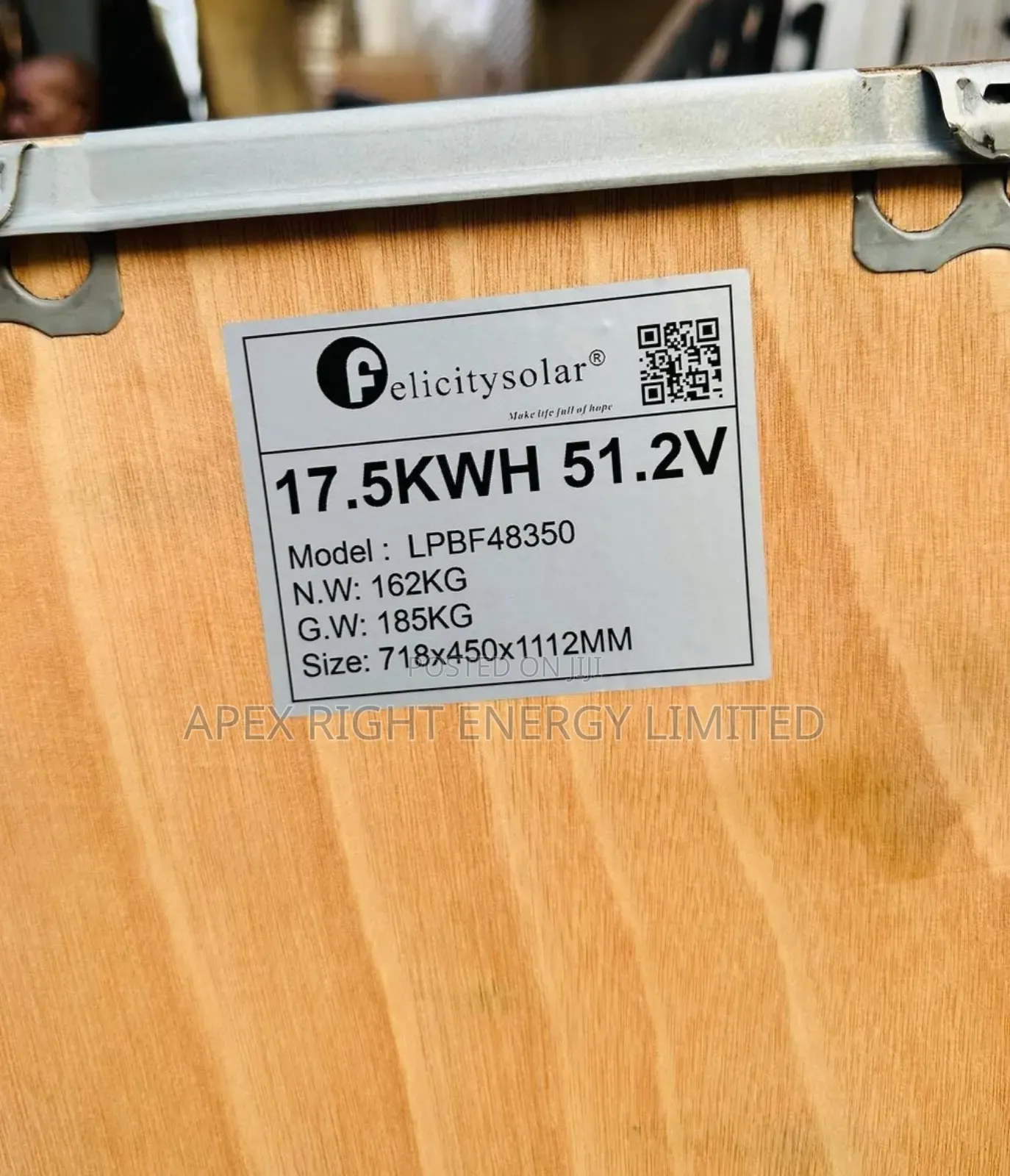17.5kwh Felicity Lithium Battery 51.2volts