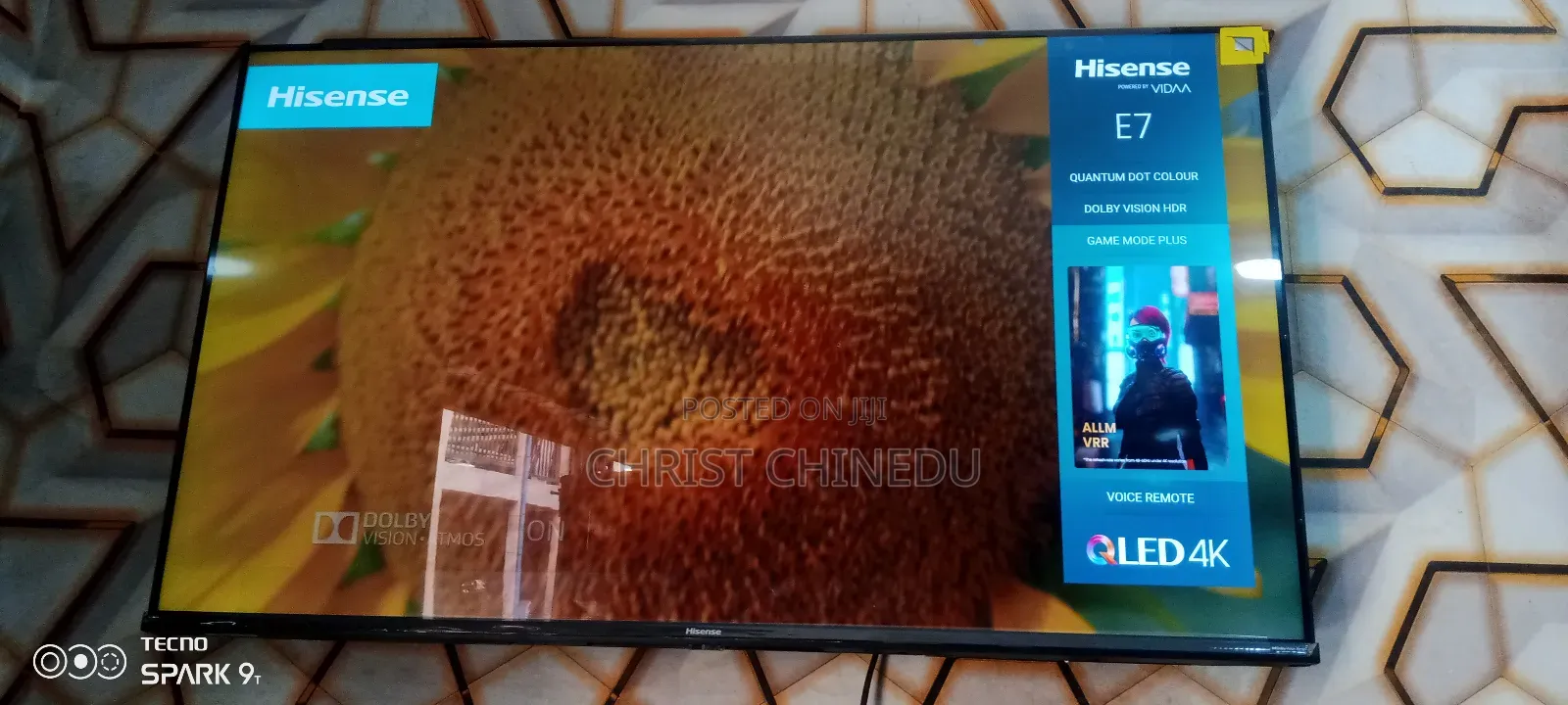 43inches E7 Series Hisense Frameless Smart Tv