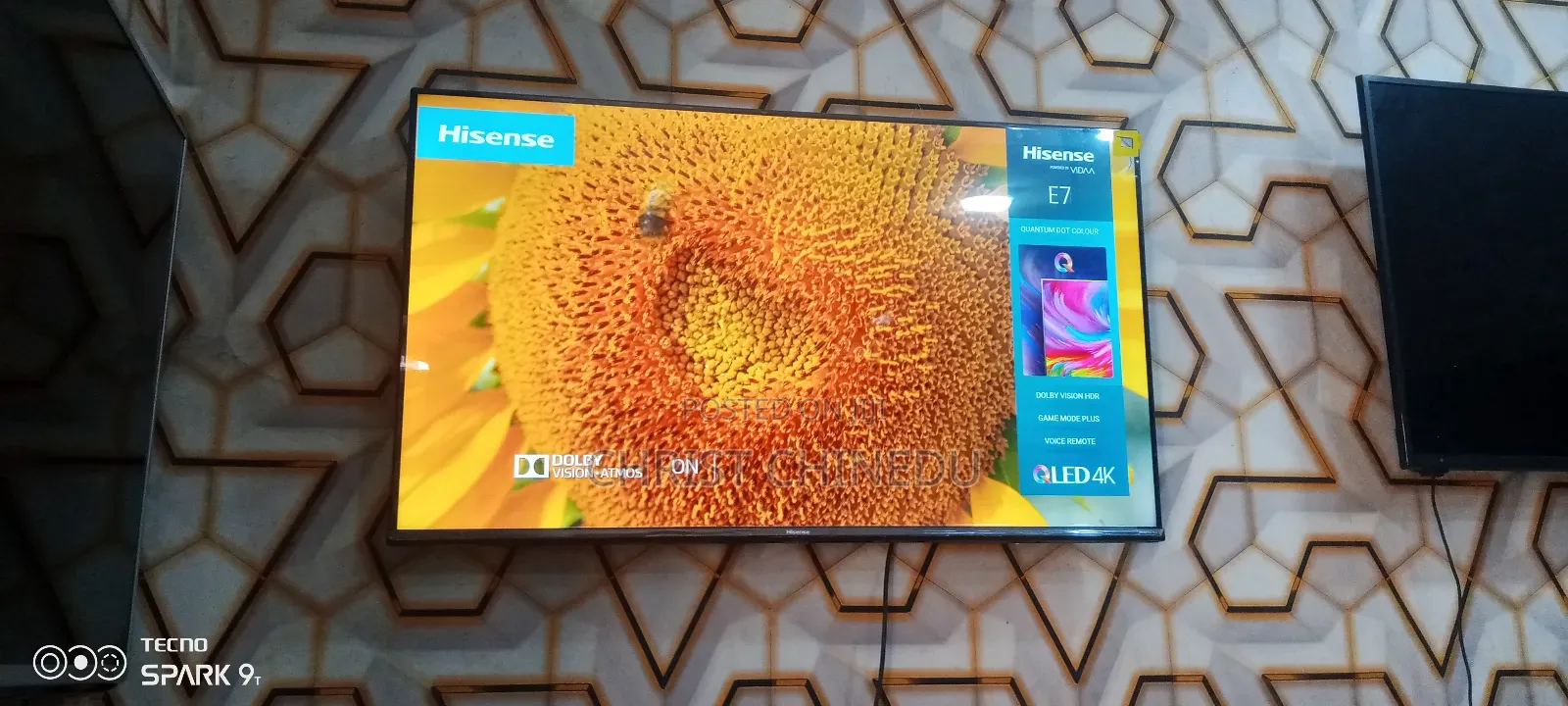 43inches E7 Series Hisense Frameless Smart Tv