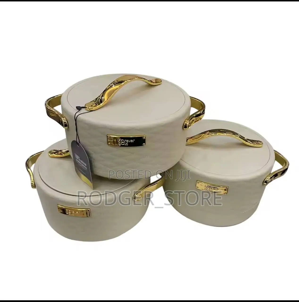 Quality Forever Gold 3pcs Set Food Warmer