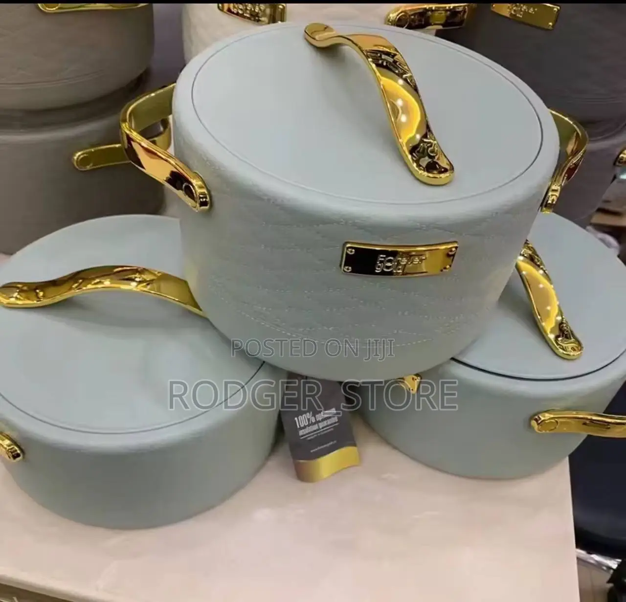 Quality Forever Gold 3pcs Set Food Warmer