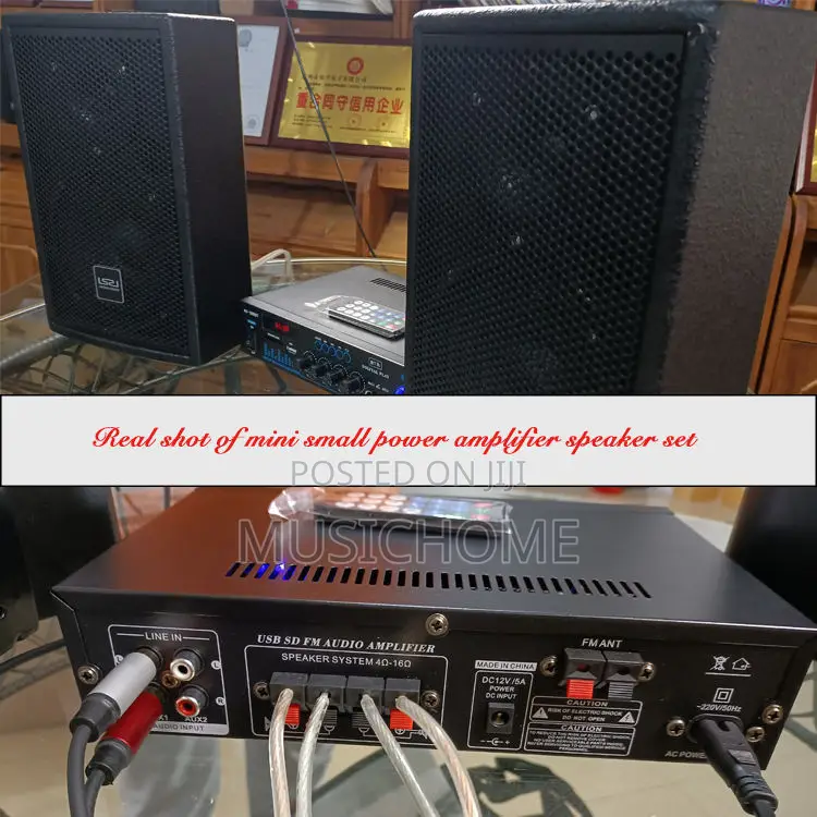 Bluetooth Amplifier With 2pcs Wall Speaker