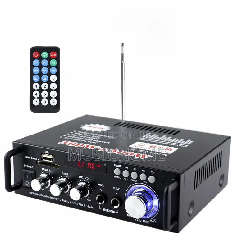 Portable Bluetooth Amplifier and 2pcs Wall Mount Speaker