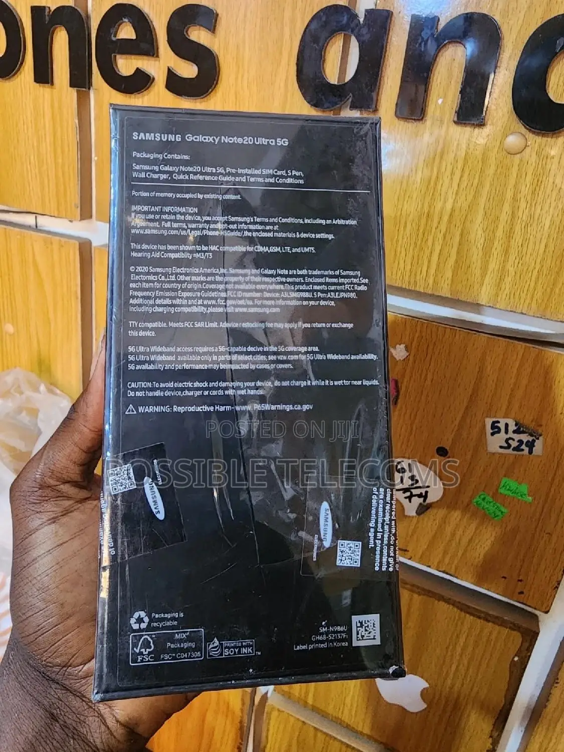 New Samsung Galaxy Note 20 Ultra 256 GB Black