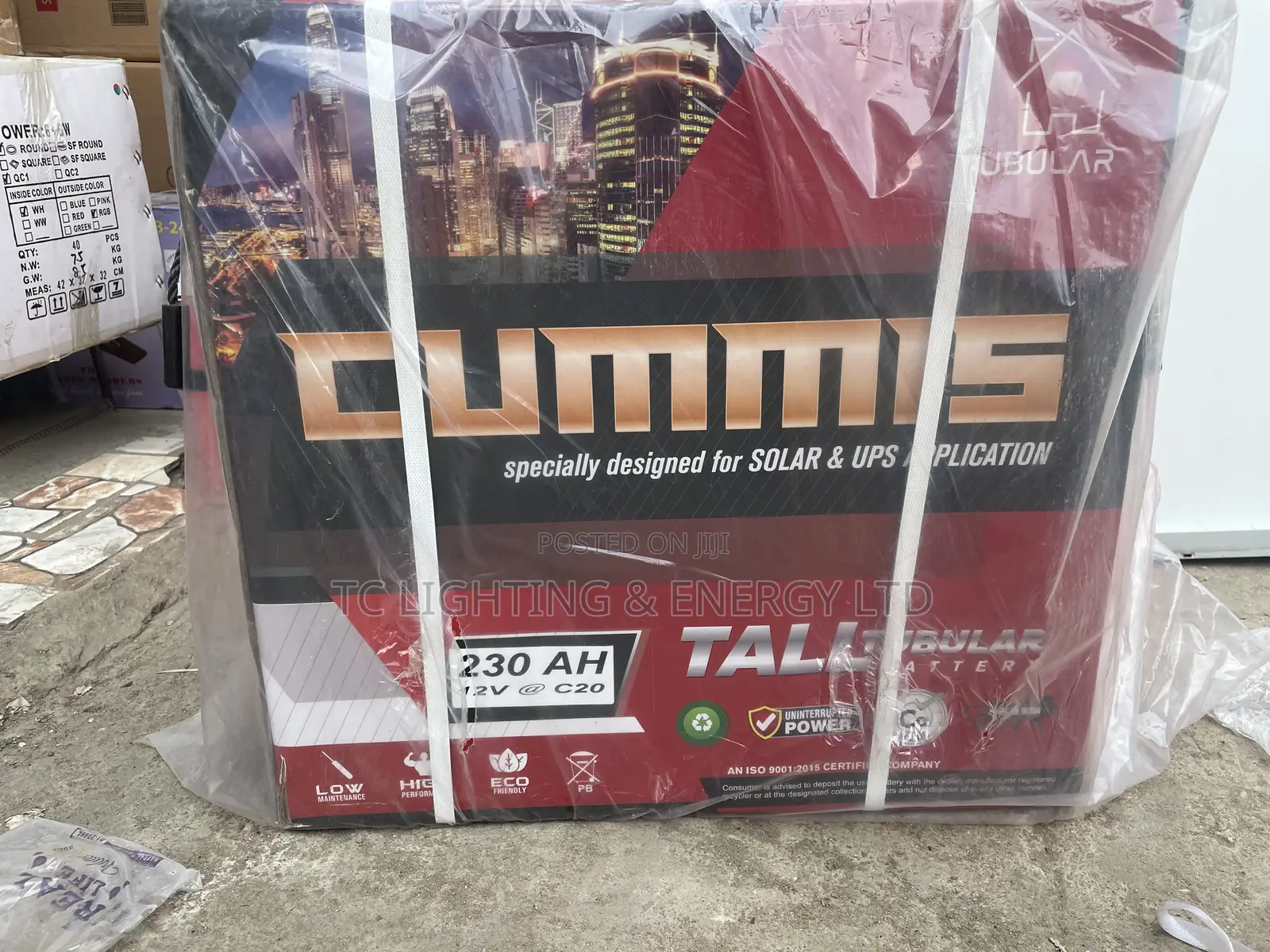 230A Cummins Tublar Battery