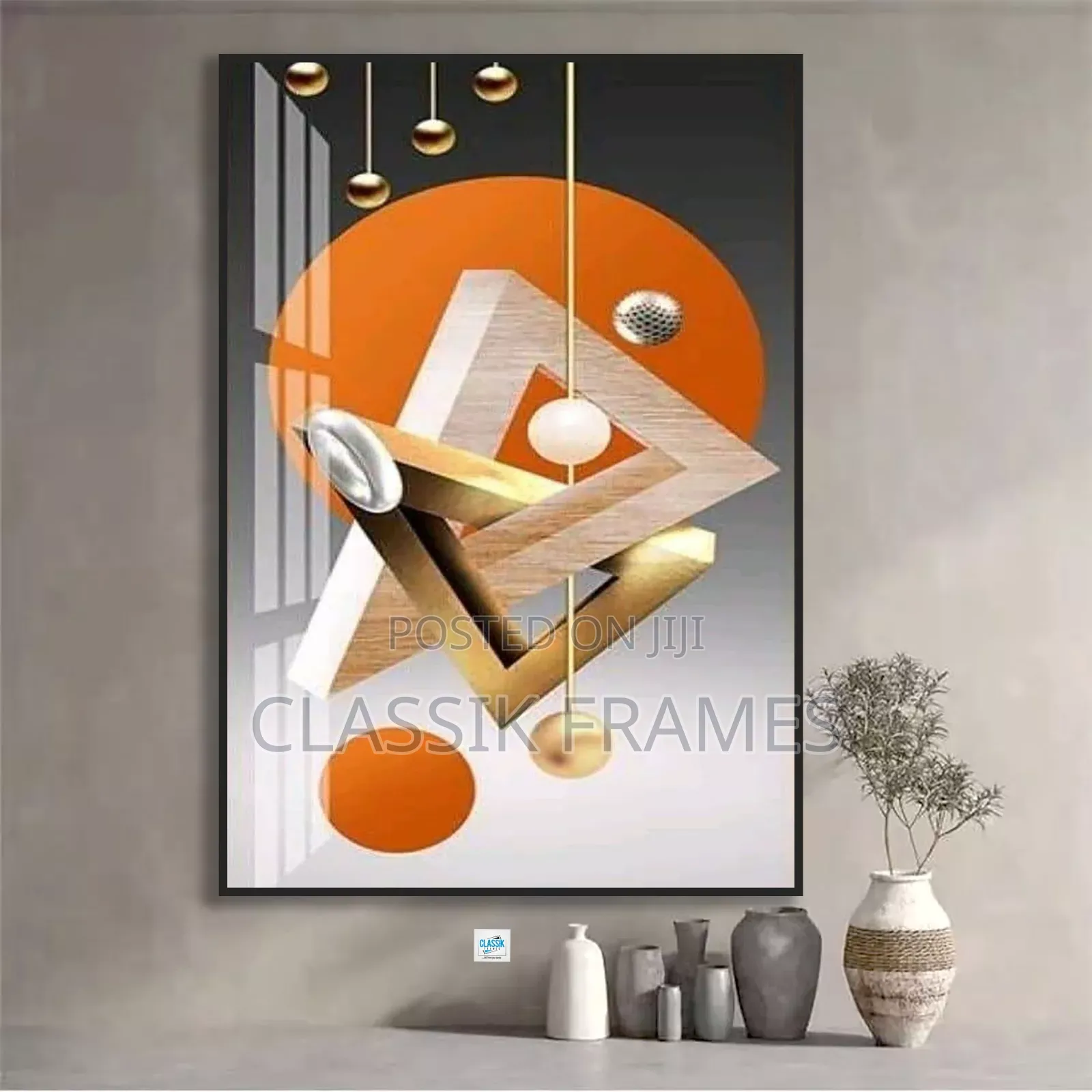 HD Framed Canvas Acrylic Gidi Painting Wallart