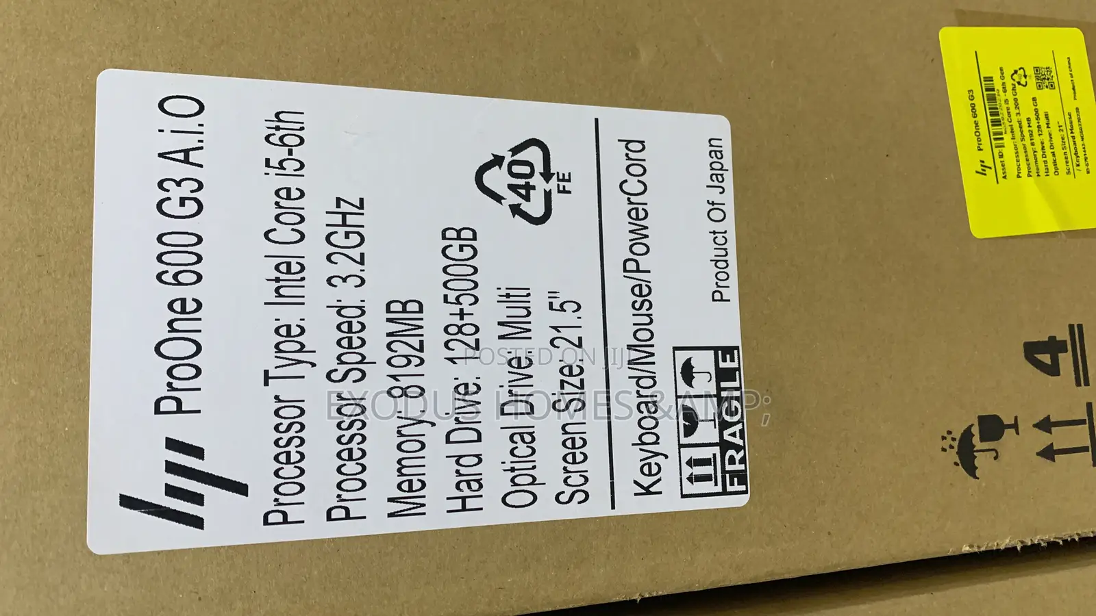 Hp Proone 600 G3 All-in-One Desktop Pc Core I5-600