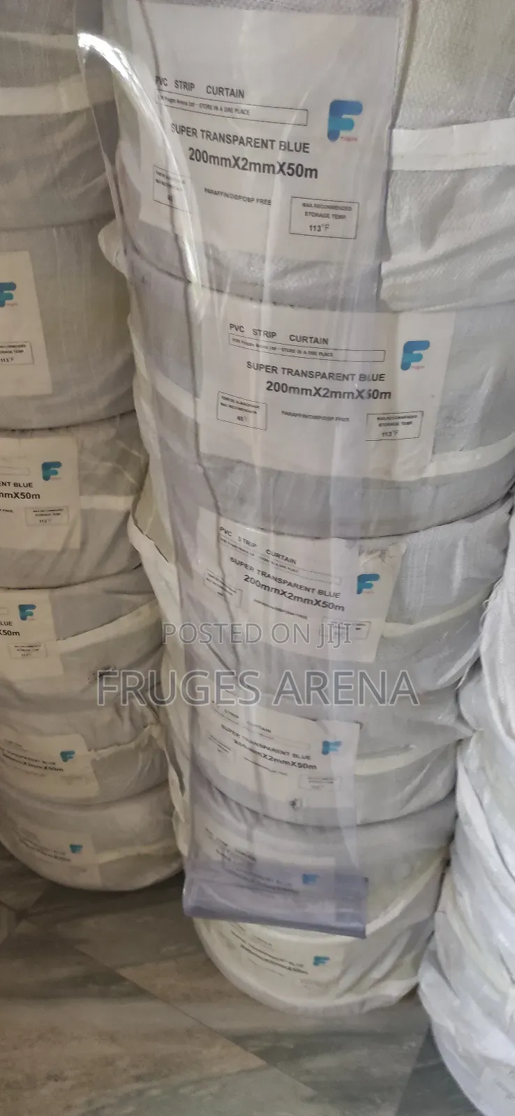 PVC Strip Curtain With 2 Hangers Bolts – Energy Efficient