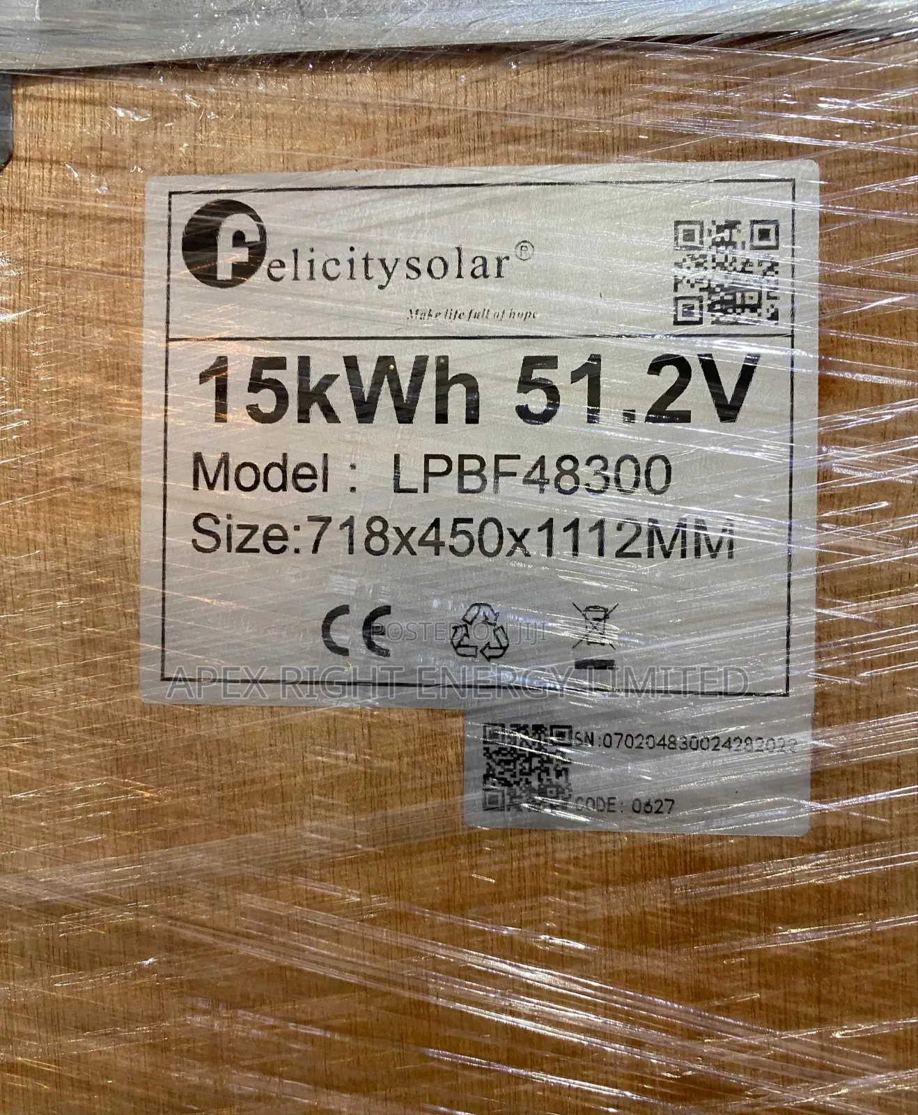 15kilowatts-hour Felicitysolar Lithium Battery
