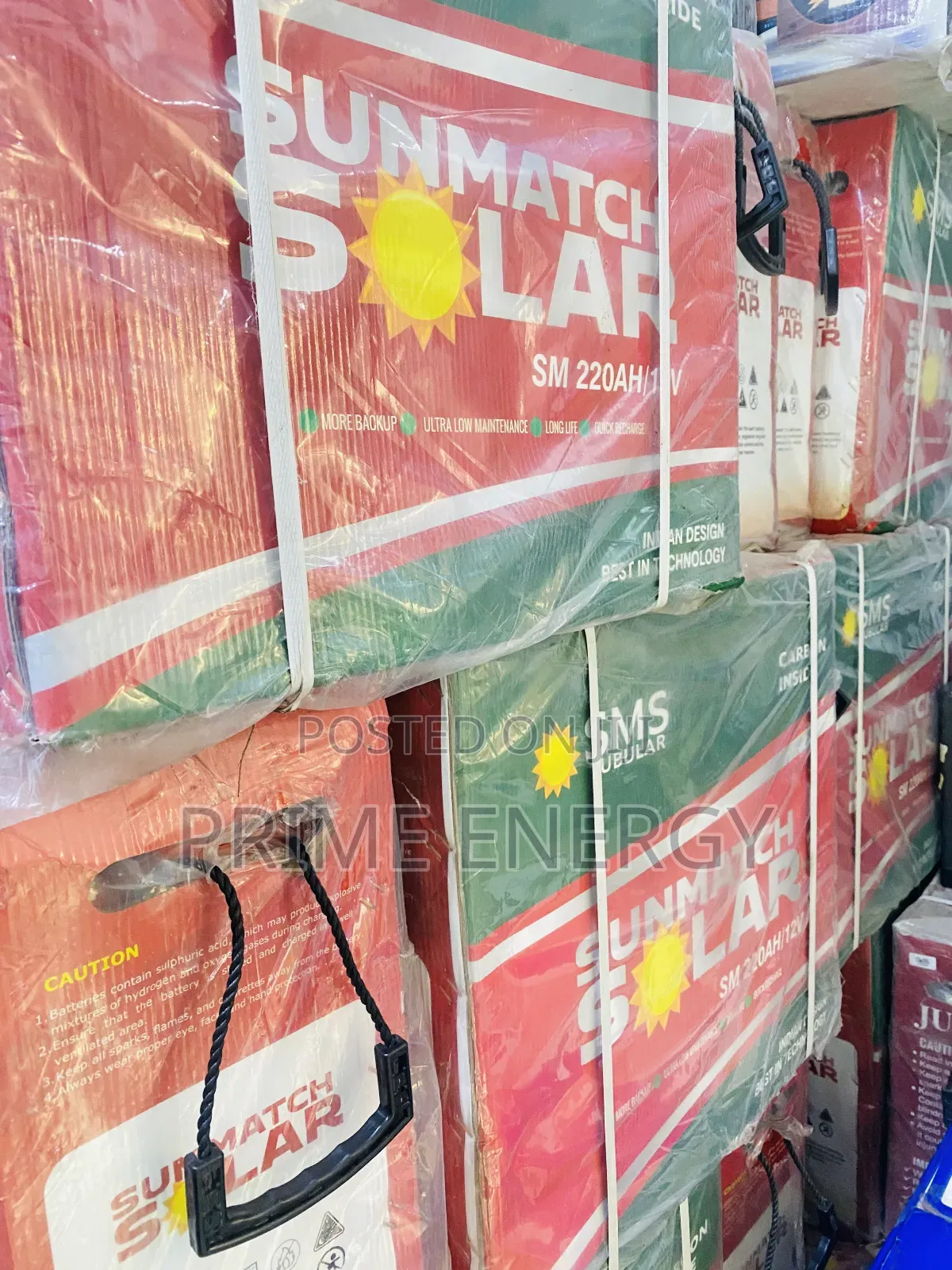 12v/220ah Sunmatch Tubular Battery