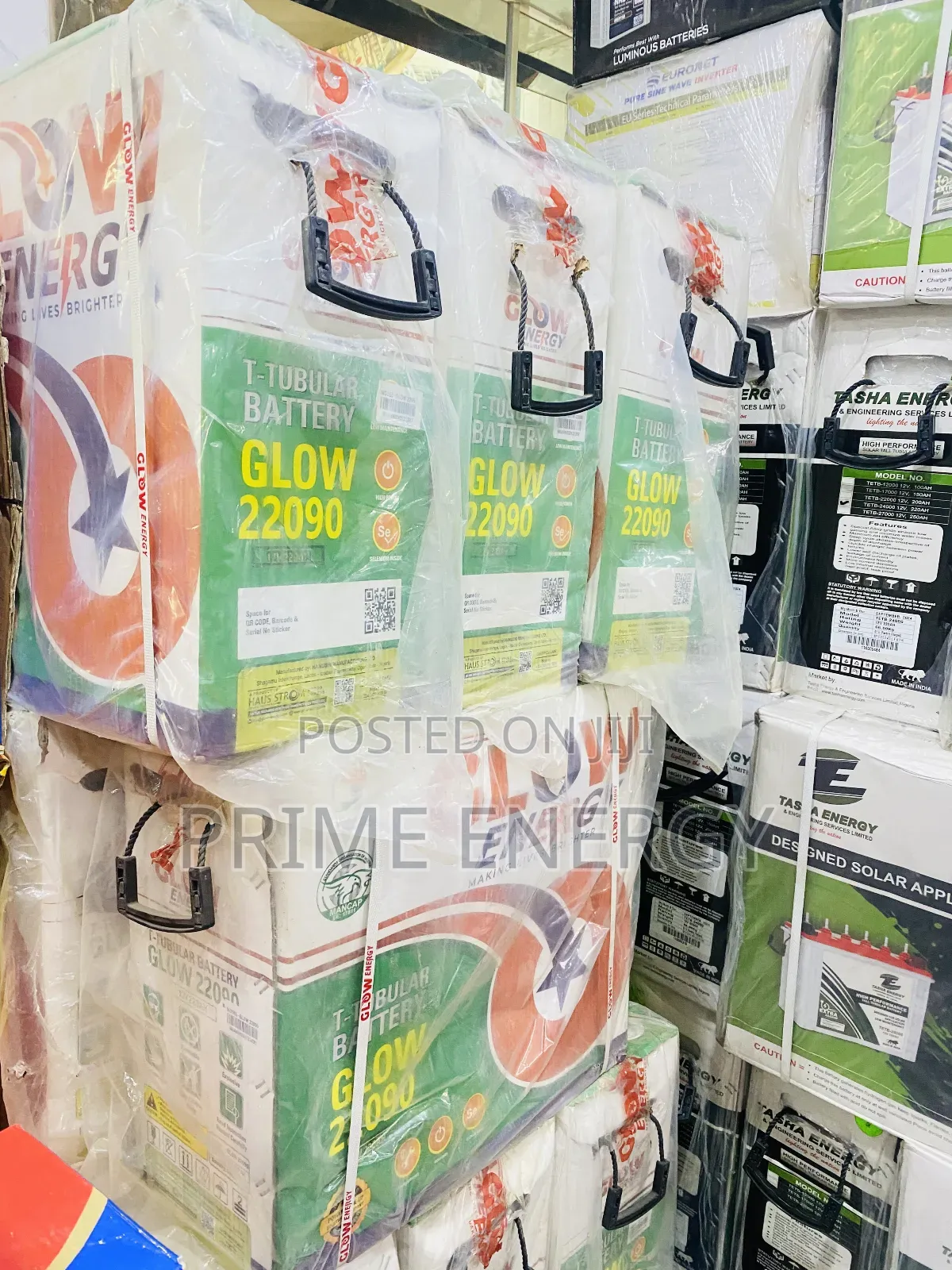 Glow Energy 220ah Tubular Battery