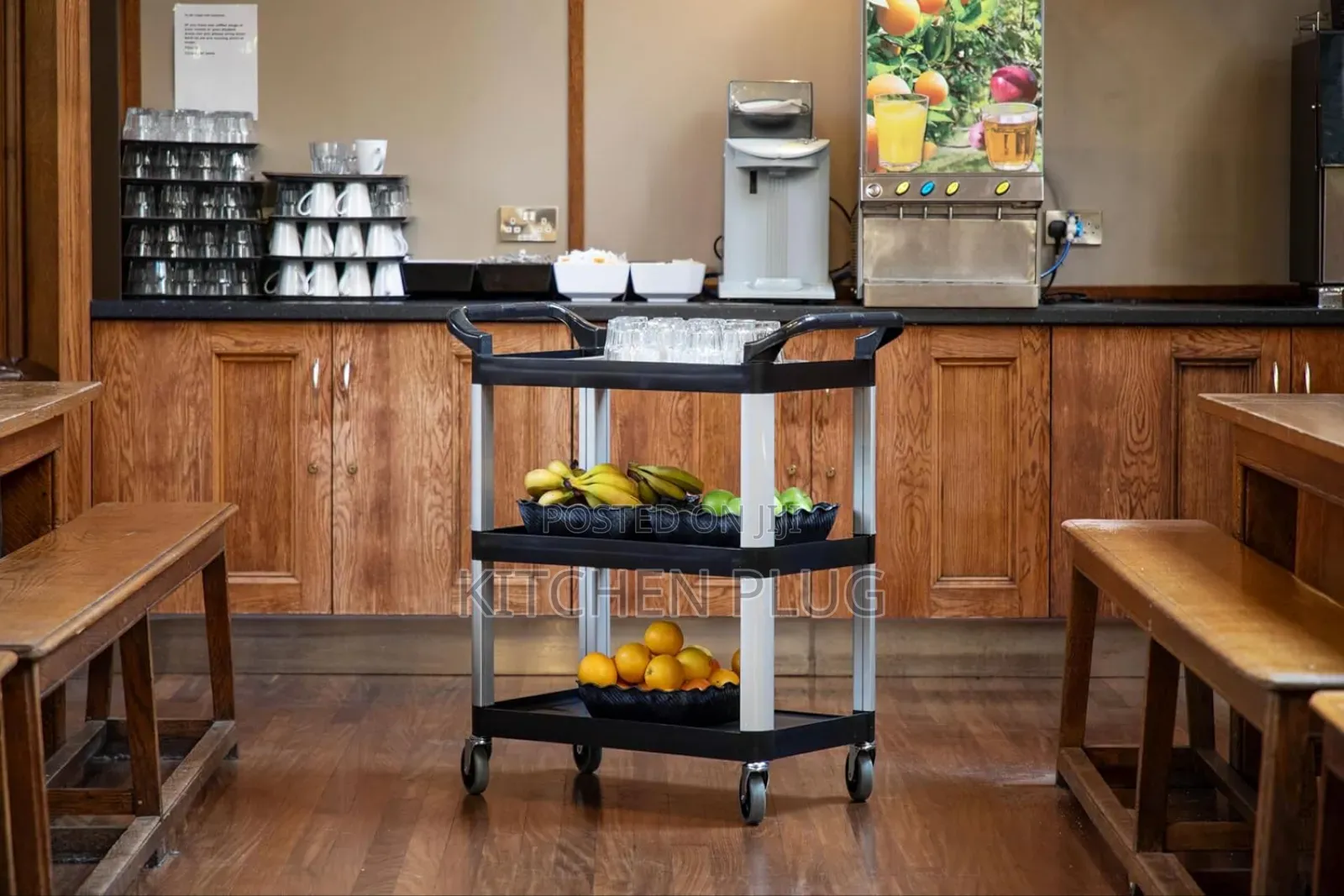 Durable Plastic Catering Trolley