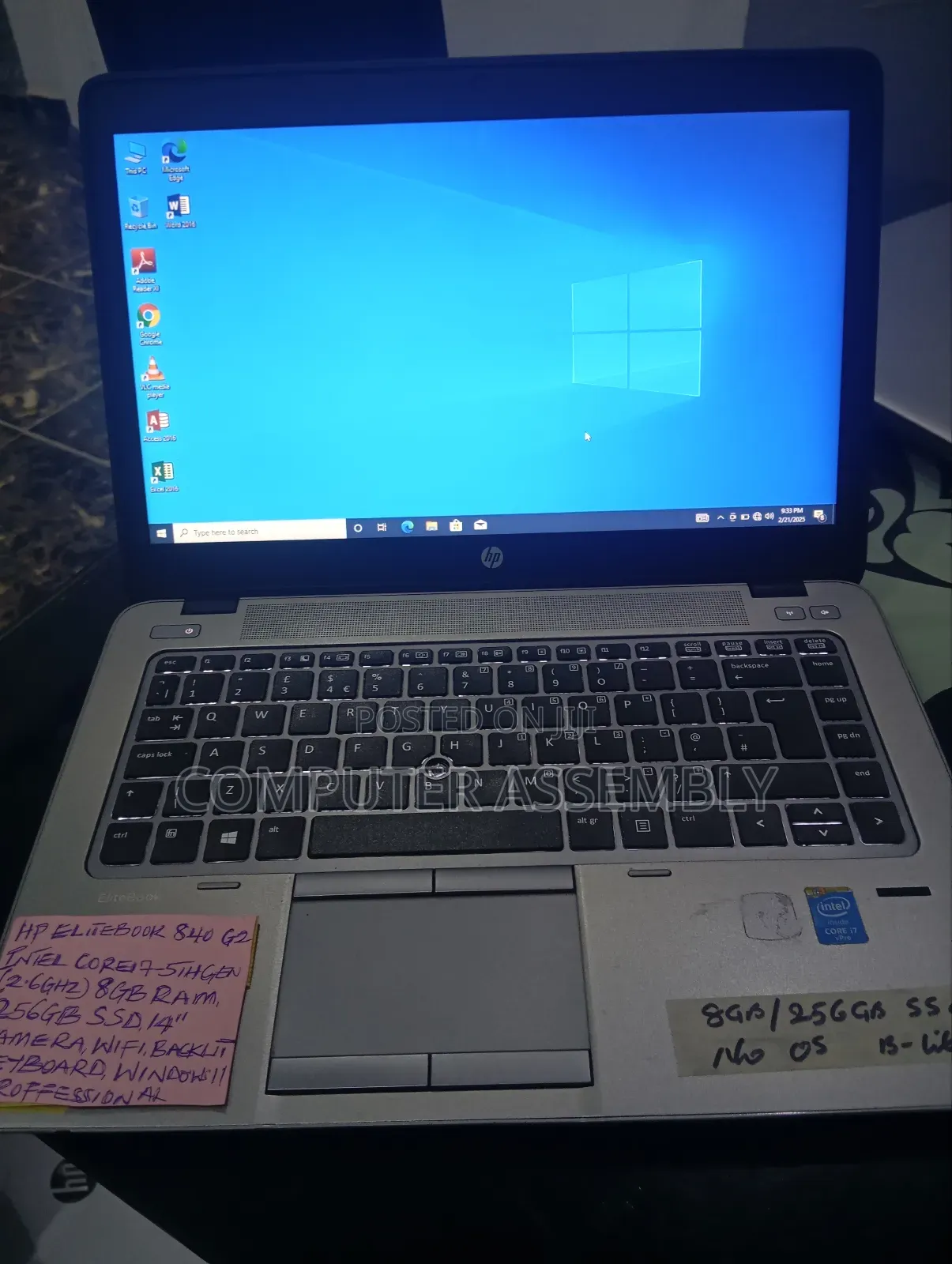 Laptop HP EliteBook 840 G2 8GB Intel Core I7 SSD 256GB