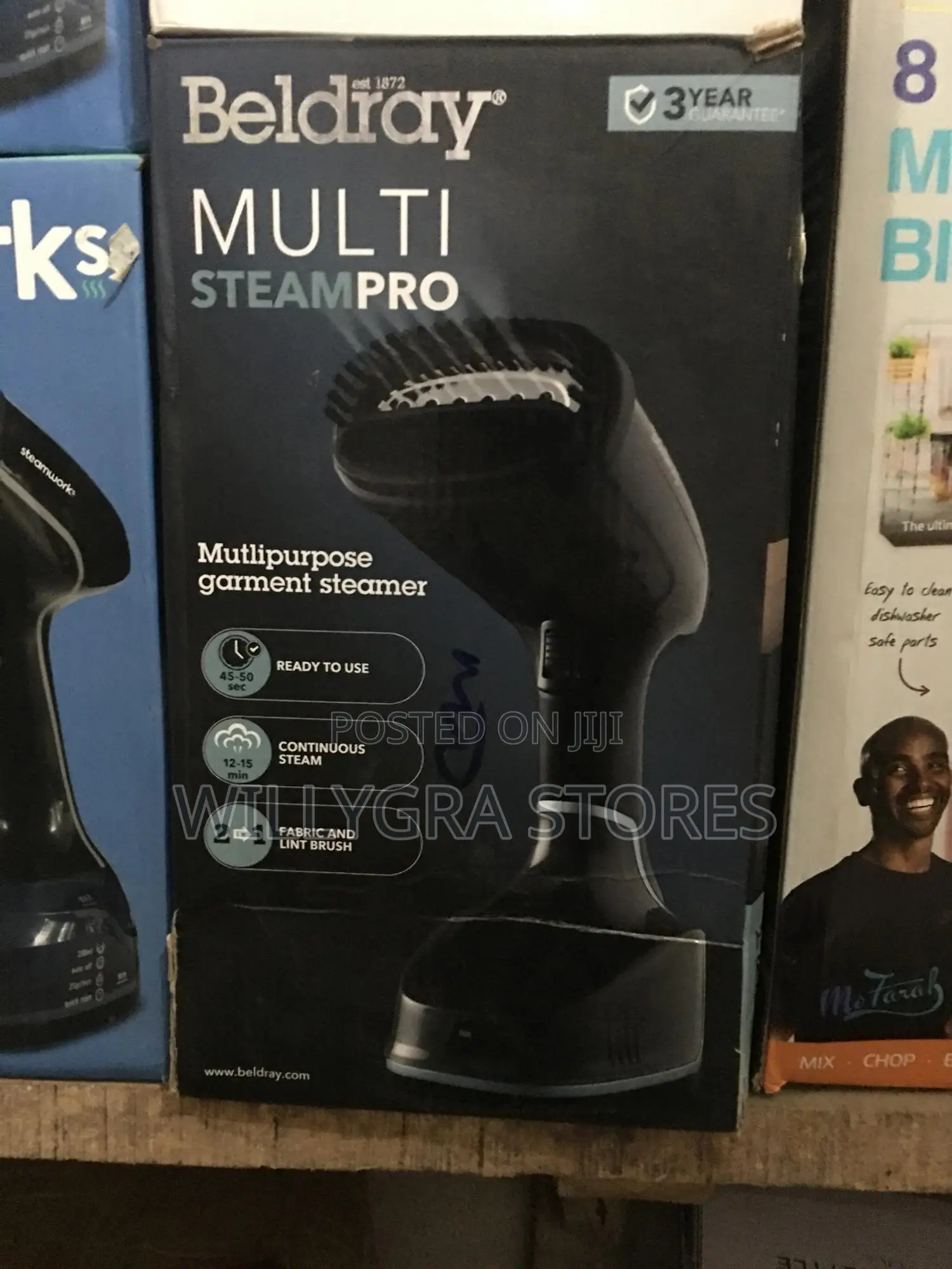 Beldray Multi Steam Pro 2-in-1 Handheld Garment Steamer