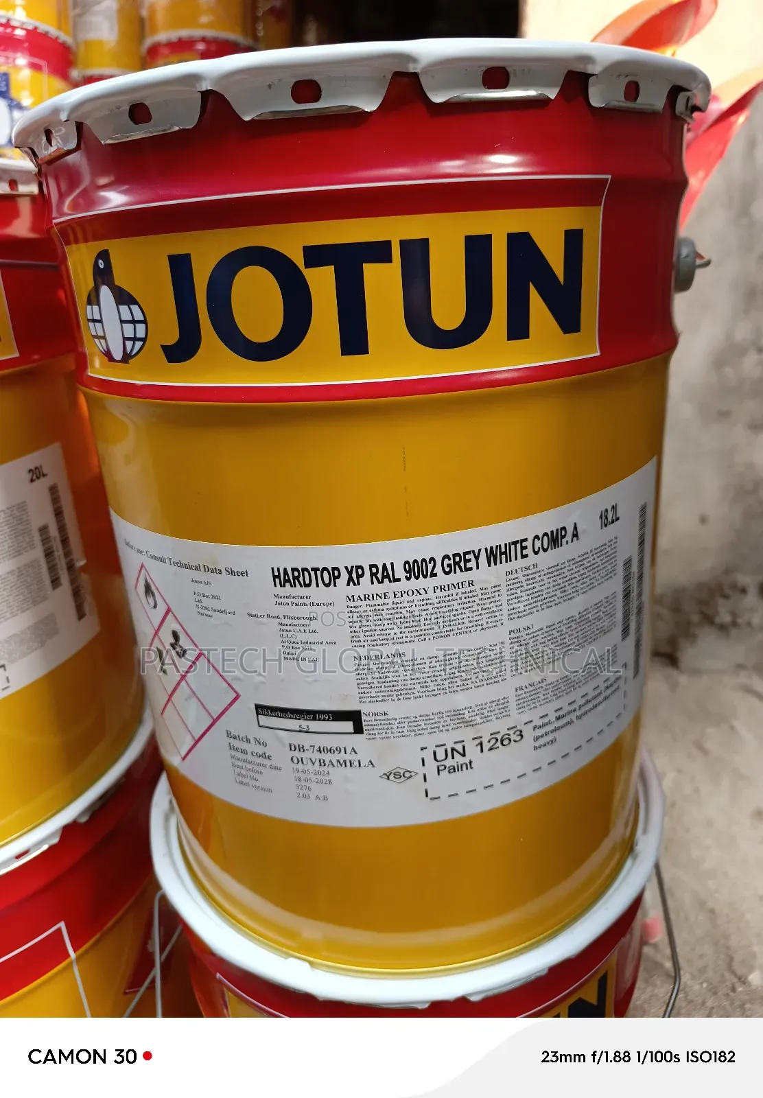 Jotun Hardtop XP RAL 9002 Grey White Comp a/B (20L)