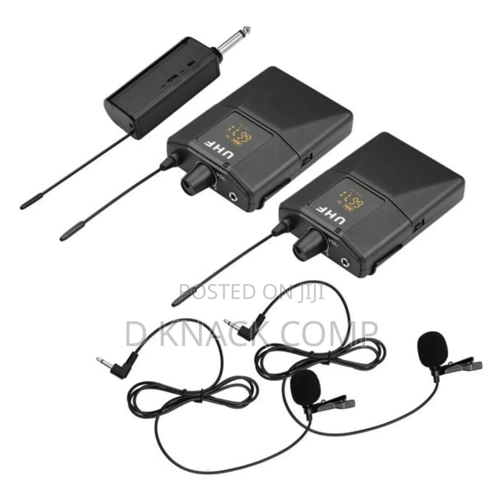 UHF Wireless Microphone With Bodypack Transmitter Receiver
