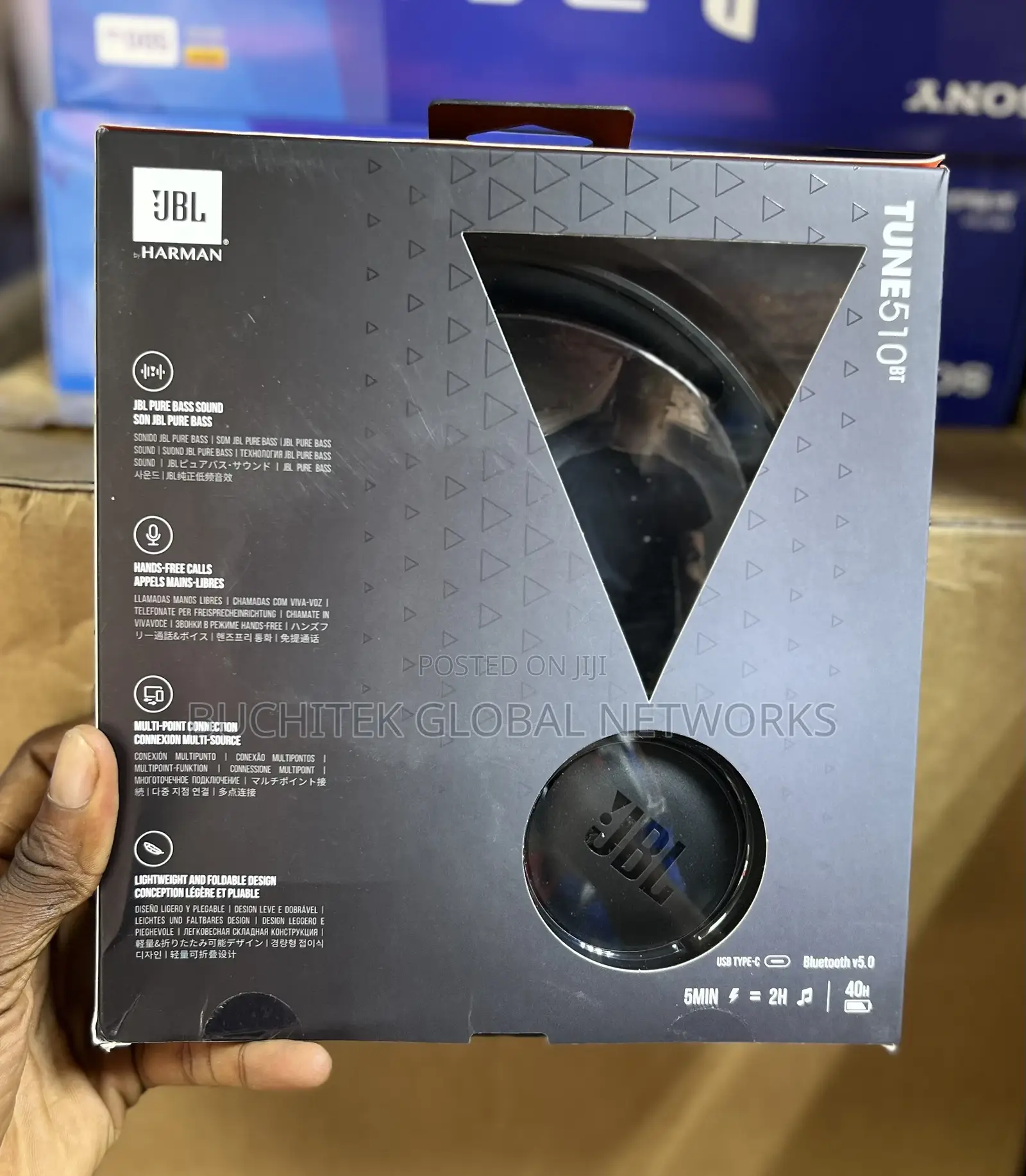 JBL Tune 510BT Bluetooth Headset.