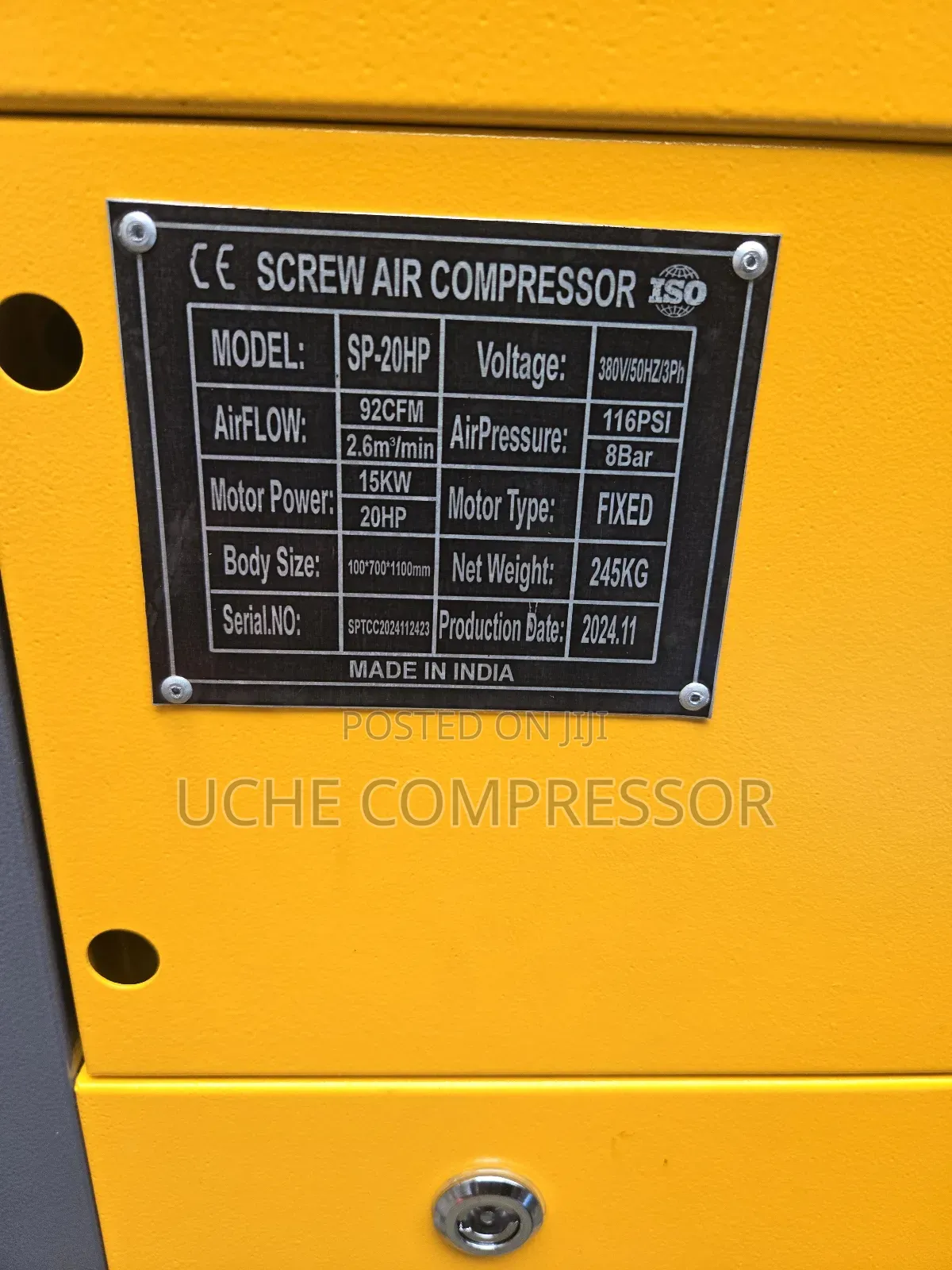 Screw Air Compressor 20hp 15kw