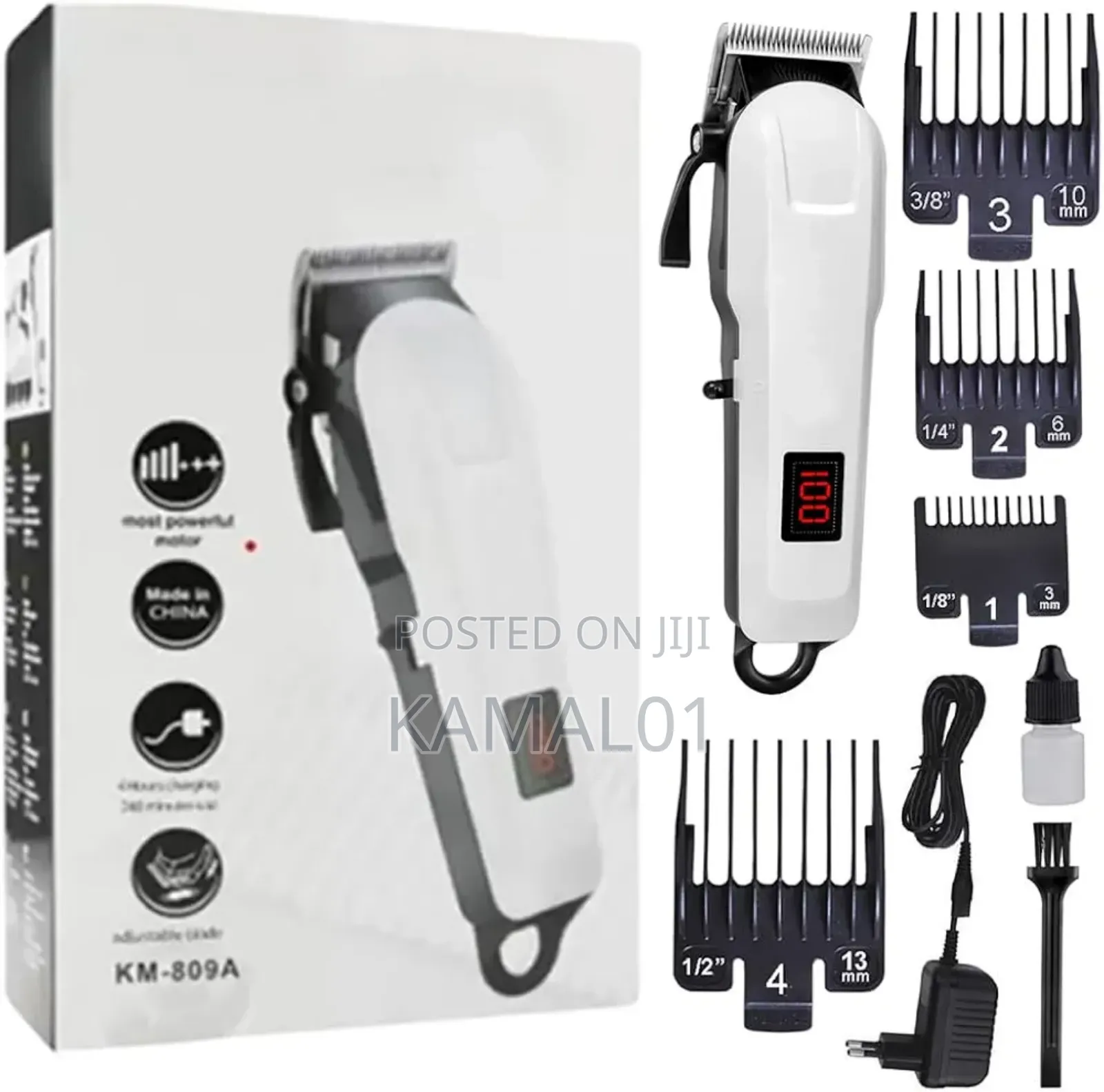 Rechargeable Professional Hair Clipper With Accessories