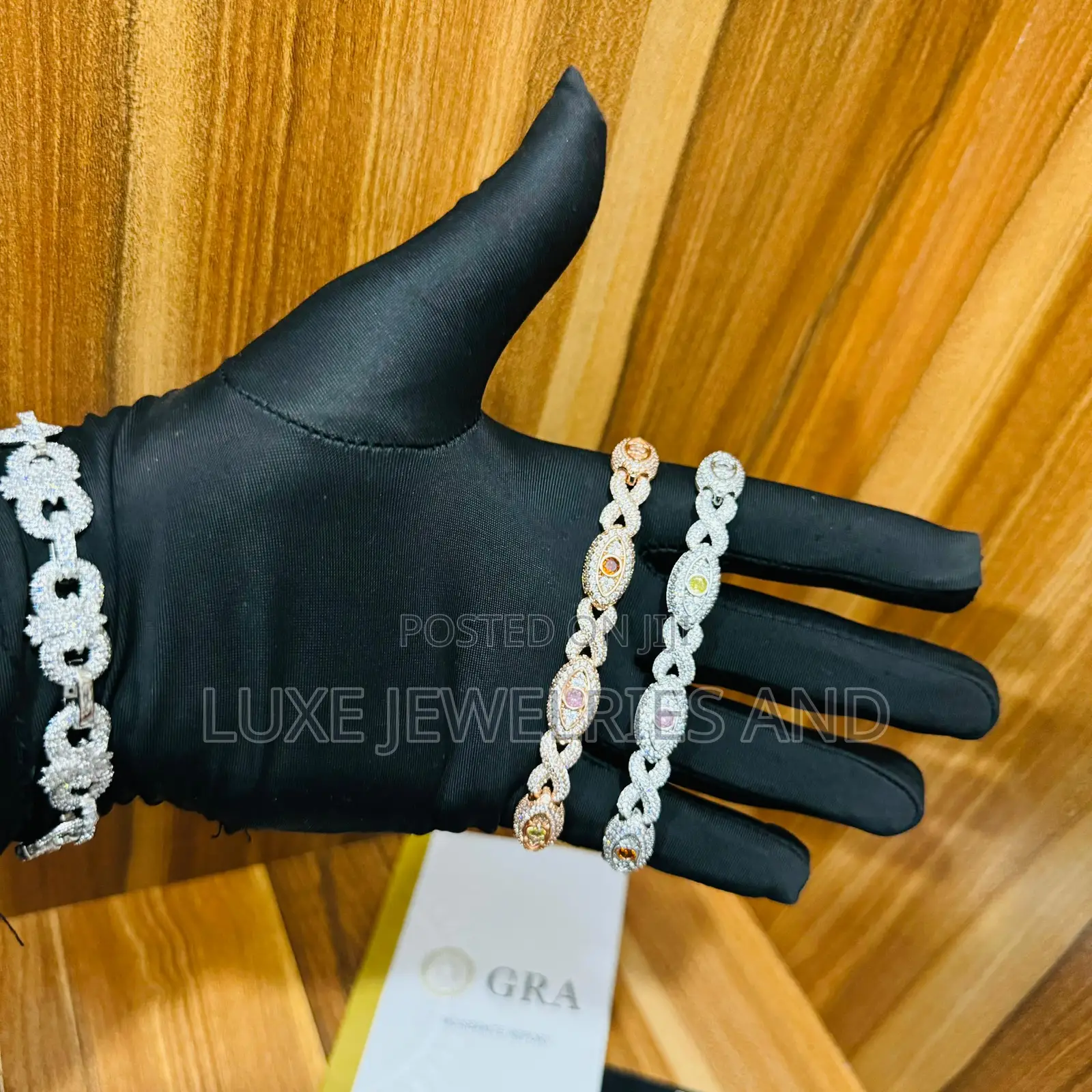 Cz Ice Diamond Hand Bracelet for Men