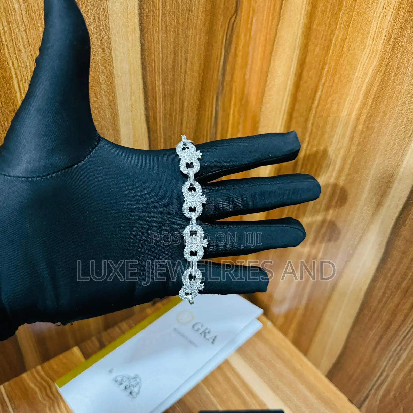Cz Ice Diamond Hand Bracelet for Men