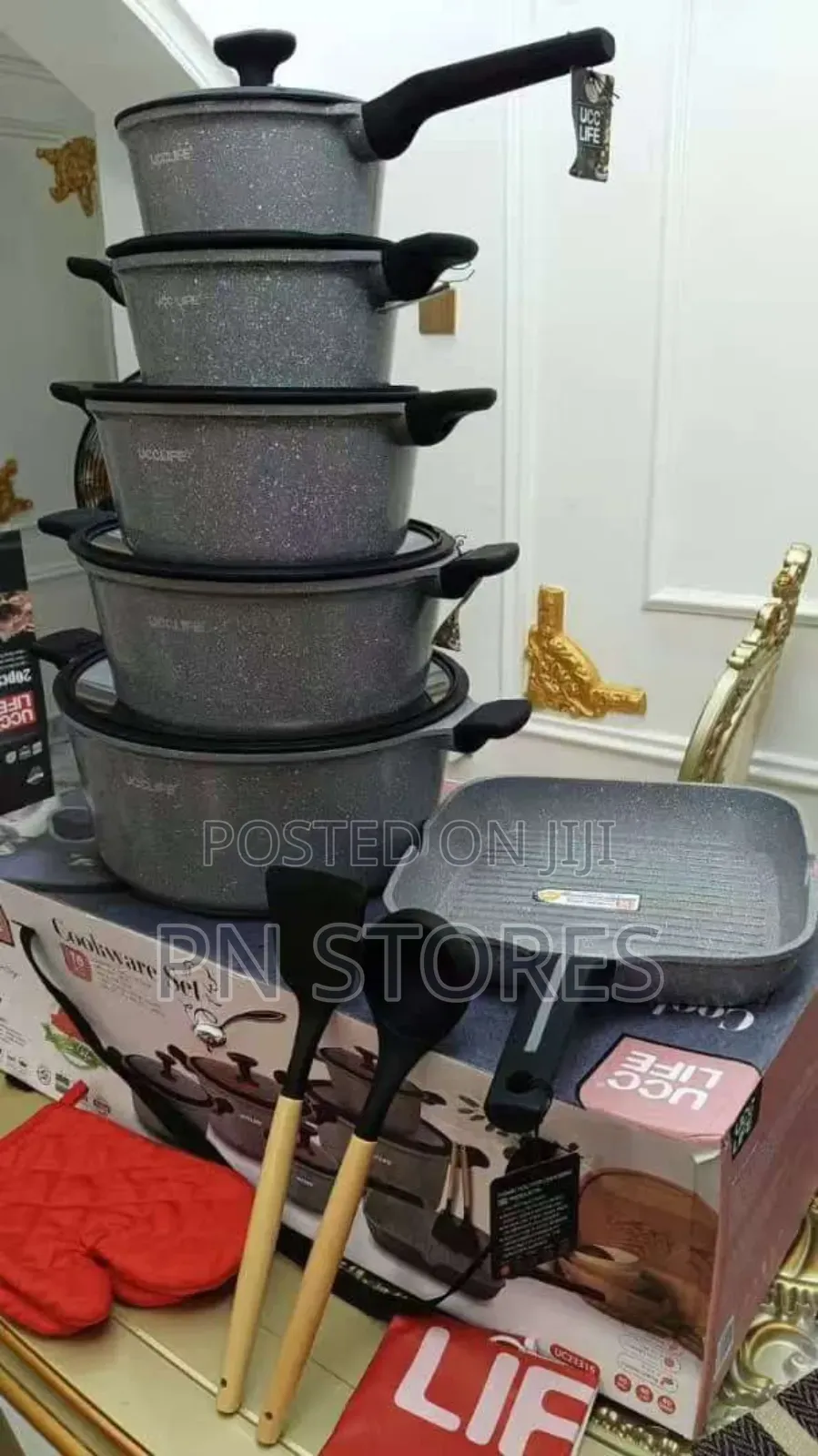 Ucc Life 16pcs Cookware Set