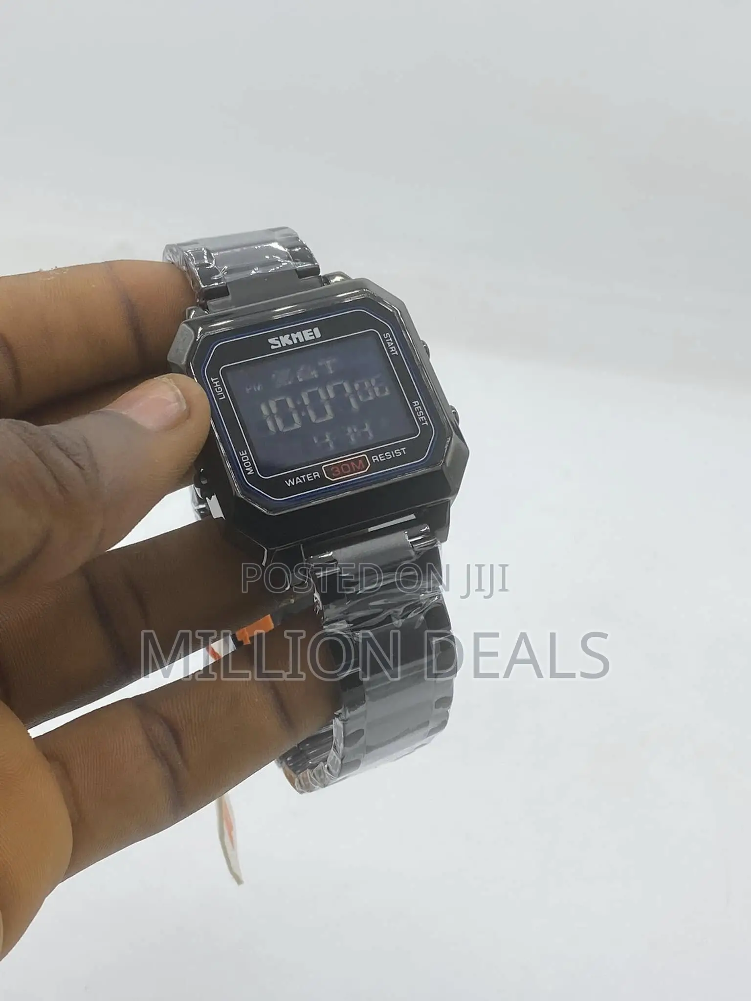 Square Classic Black Men's Wrist Watch