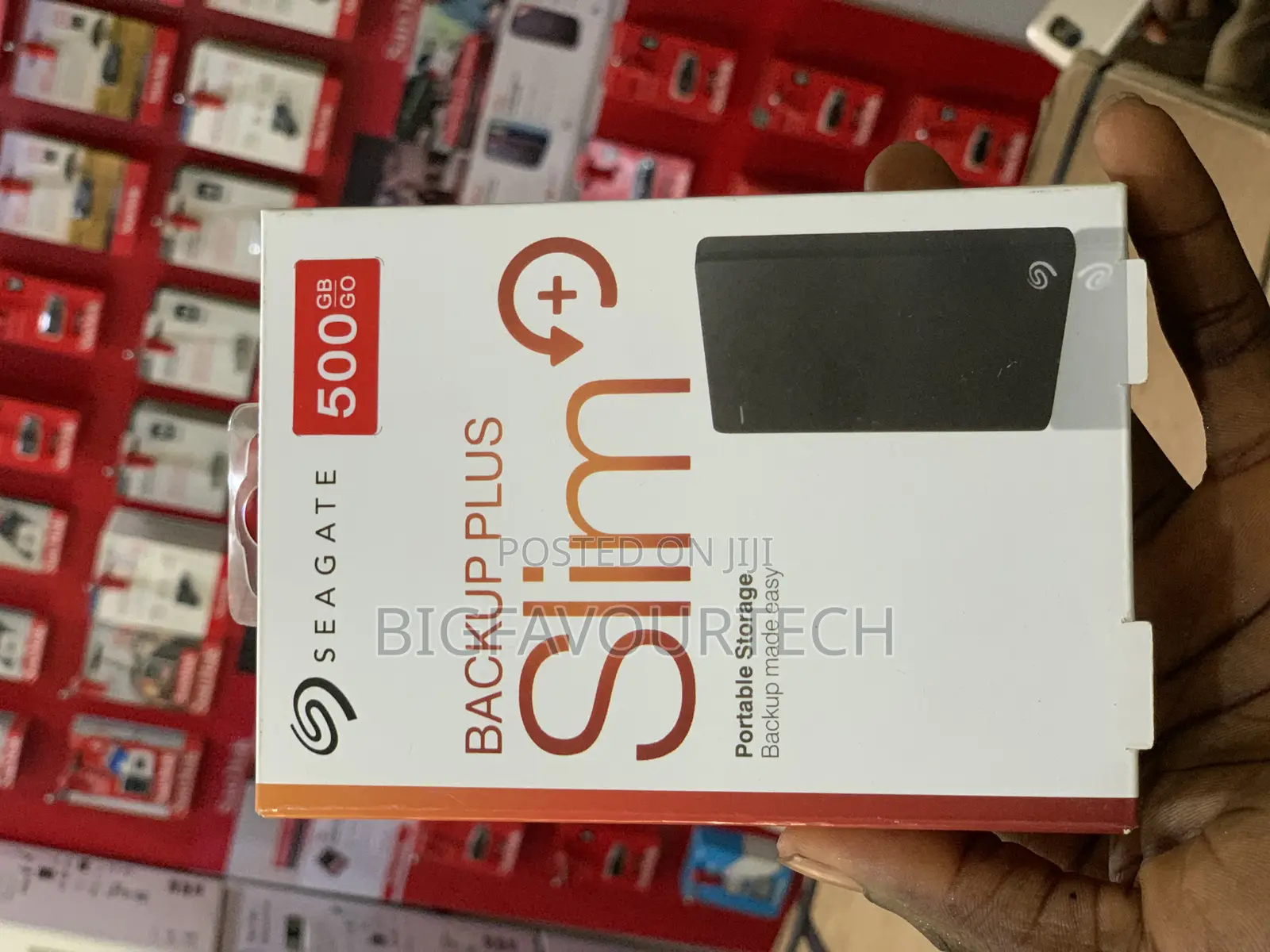 Seagate 500GB Backup Plus Slim Portable Hard Drive