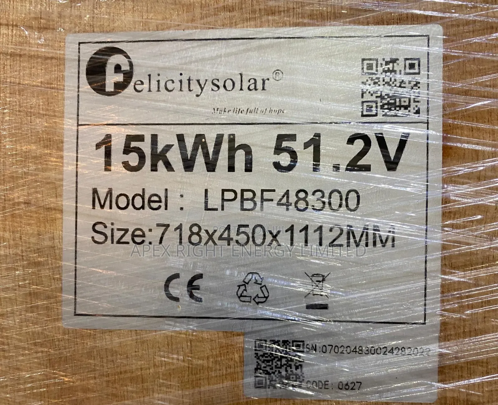 15kwh Felicitysolar Lithium Ion Phosphate Battery 300ah