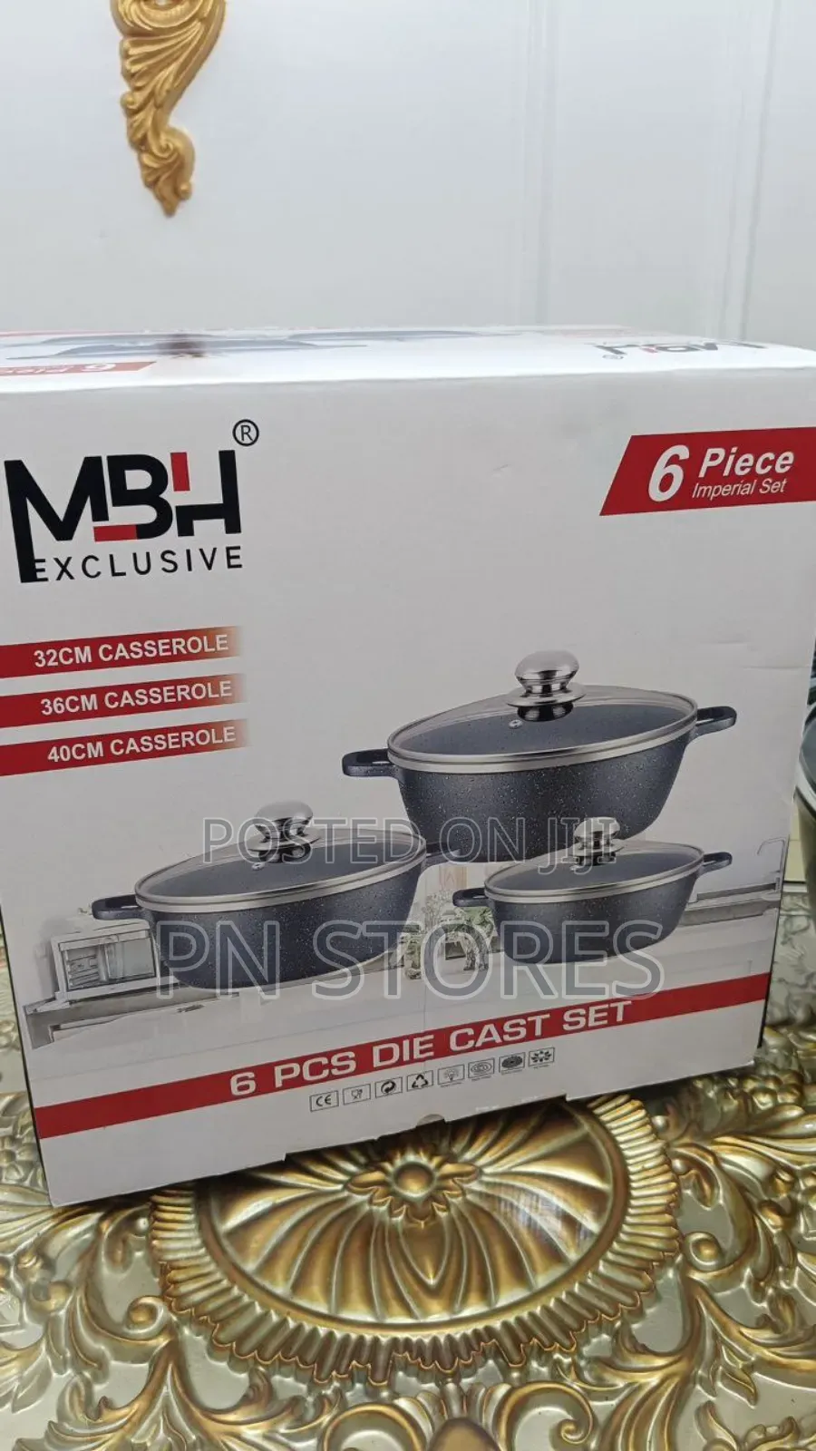 6pcs Die Cast Pot Set
