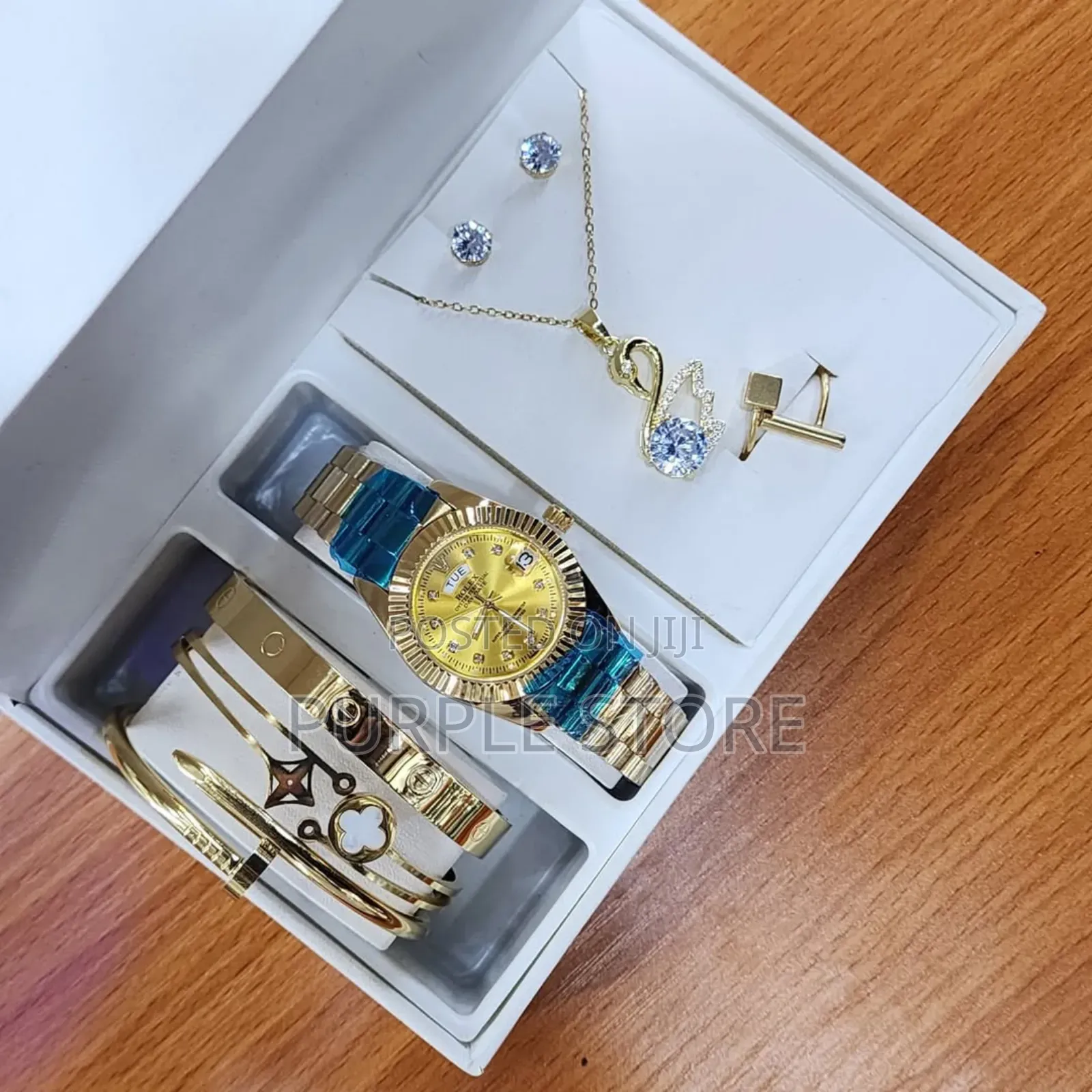 Quality Women's Watch and Jewellery◇Set◇Perfect◇Gift Combo
