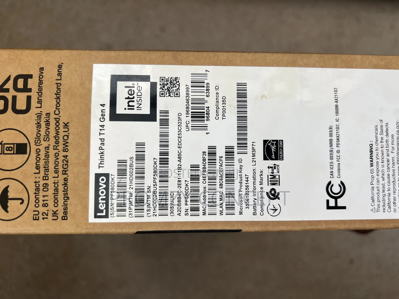 New Laptop Lenovo ThinkPad T14 G4 16GB Intel Core i7 SSD 512GB