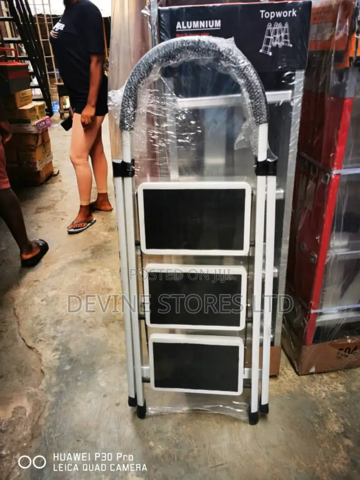 3 Steps Aluminum Turkey a Ladder