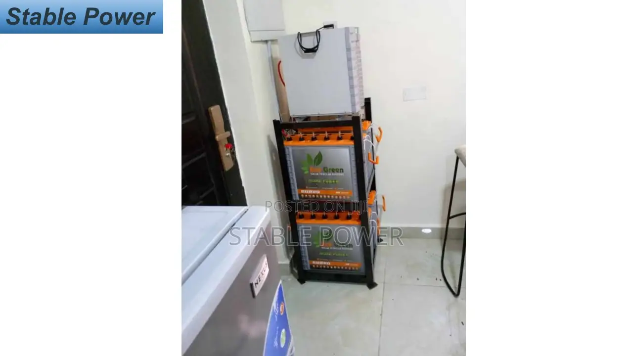 5kva 48v Installation With 4 ECO GREEEN Batteries And 8panel