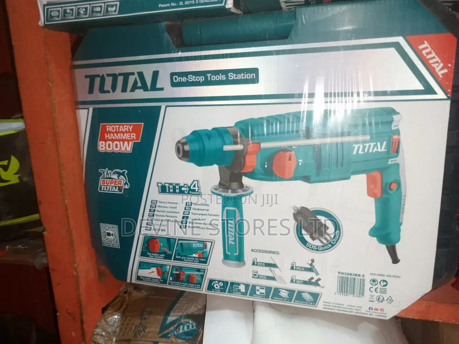 800w Total Rotary Hammer Drill Machine (26mm)