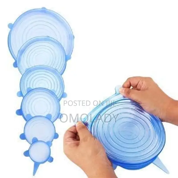 Reusable Silicone Lids Food and Bowl Covers - 6 PCS