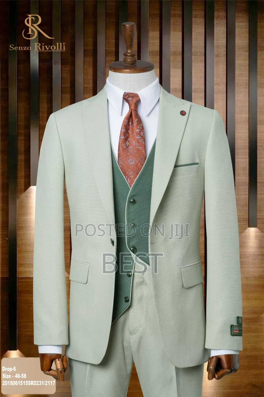 Turkey Double Color 3pis Light Green Suit