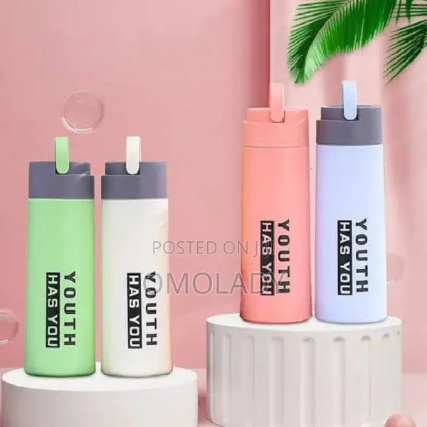 Youth Has You Glass Water Bottle 450ml
