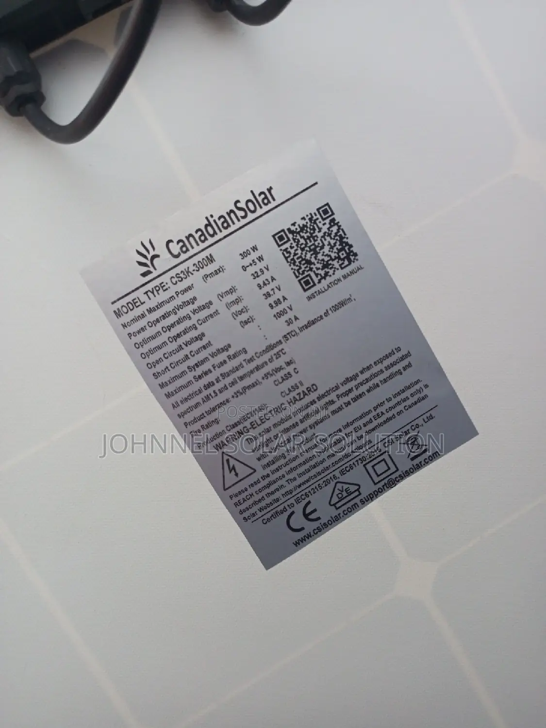 300w 72cells Mono Canadian Solar Panel Available