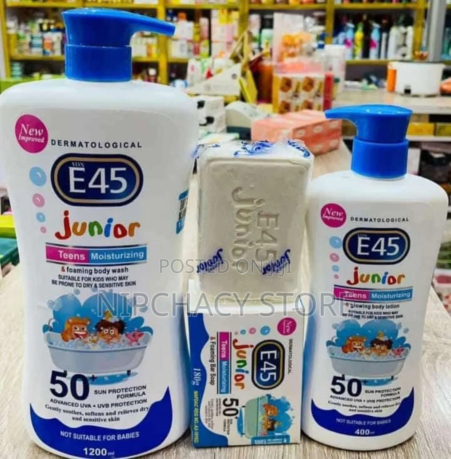 E45 Children Brightening Lotion and Liquid Soap