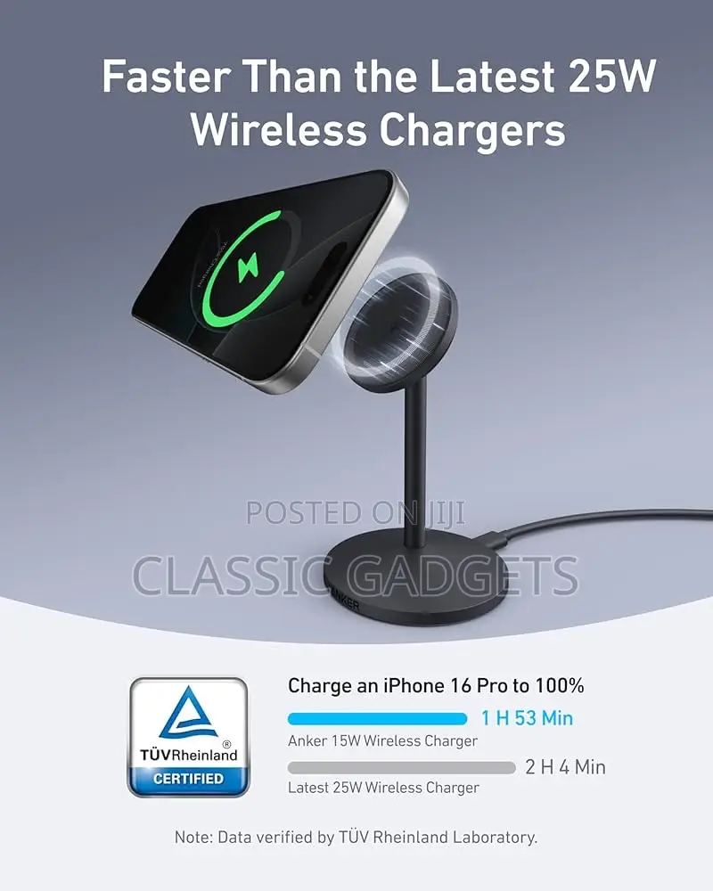 Anker Maggo Qi2 Magsafe Magnetic Wireless Charging Stand