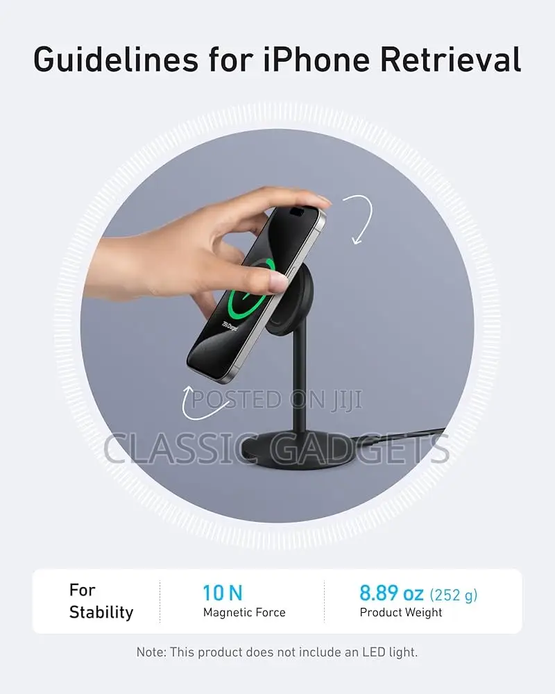 Anker Maggo Qi2 Magsafe Magnetic Wireless Charging Stand