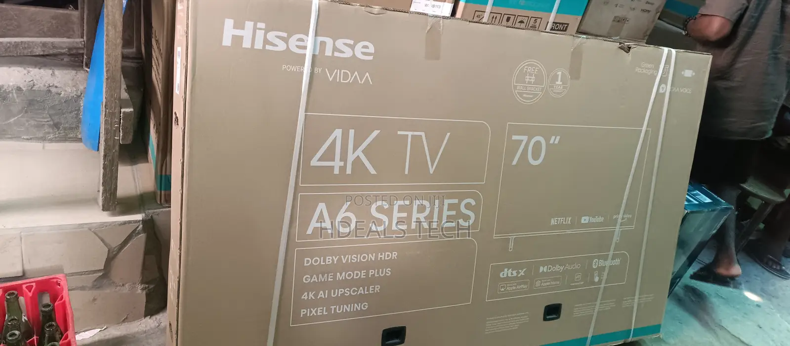 Best Quality- Hisense 70inches Smart TV With Youtube, Netfli