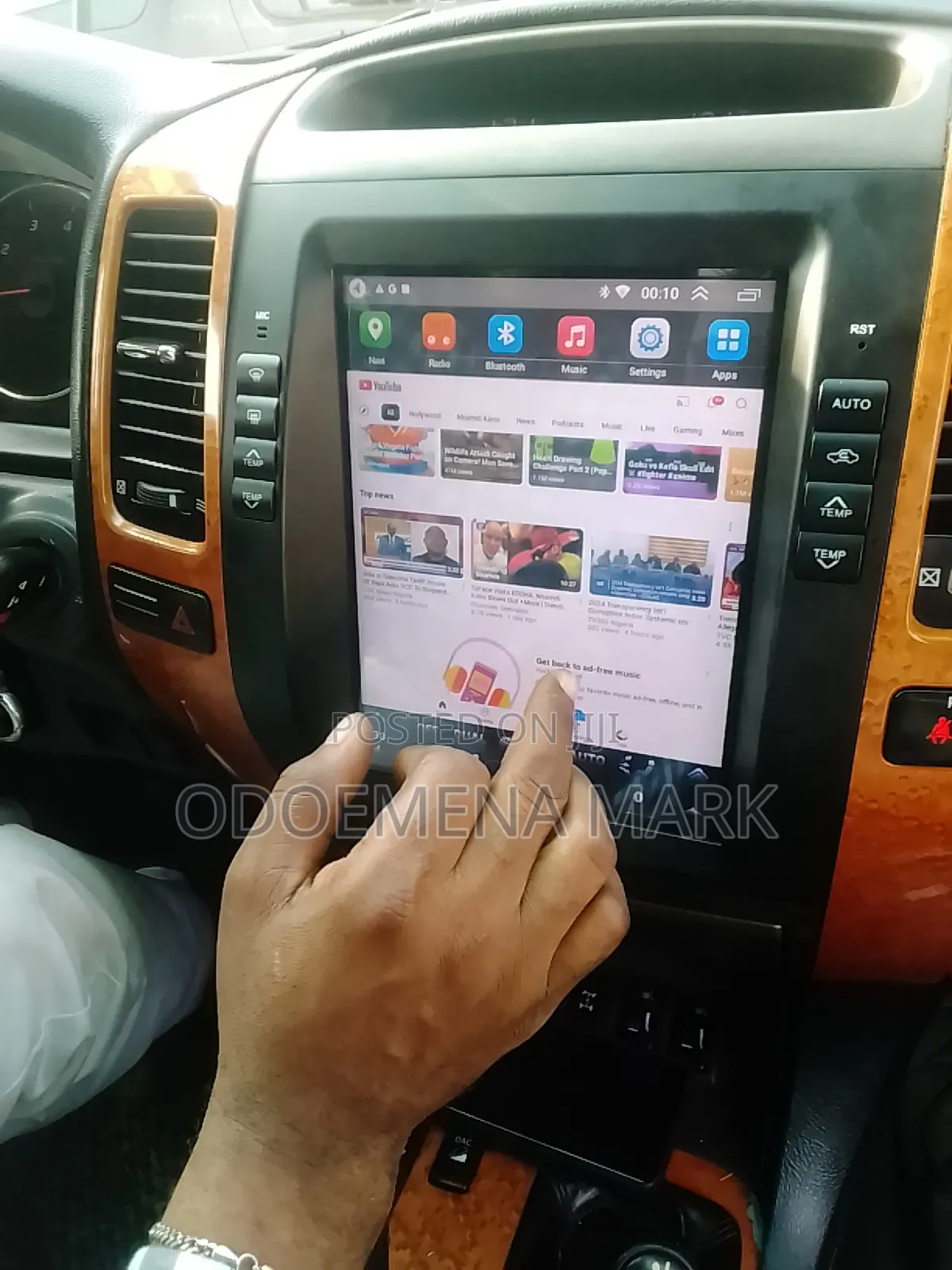 Gx 470 Lexus Android Navigation With Headrest DVD Player