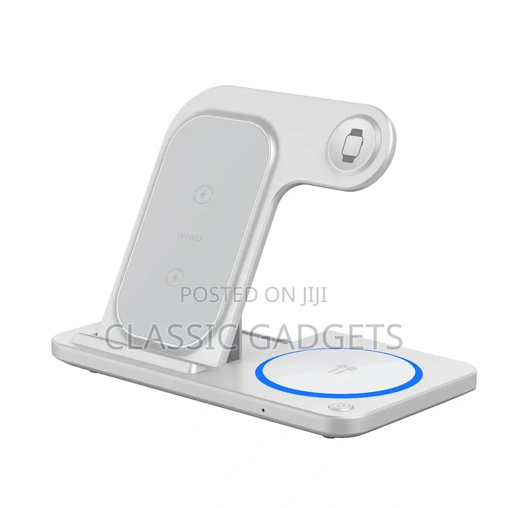 Wiwu Wi-W020 Foldable 3 in 1 15w Wireless Charger