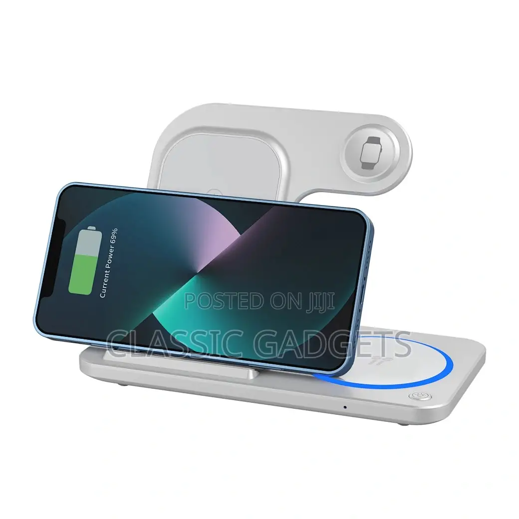 Wiwu Wi-W020 Foldable 3 in 1 15w Wireless Charger