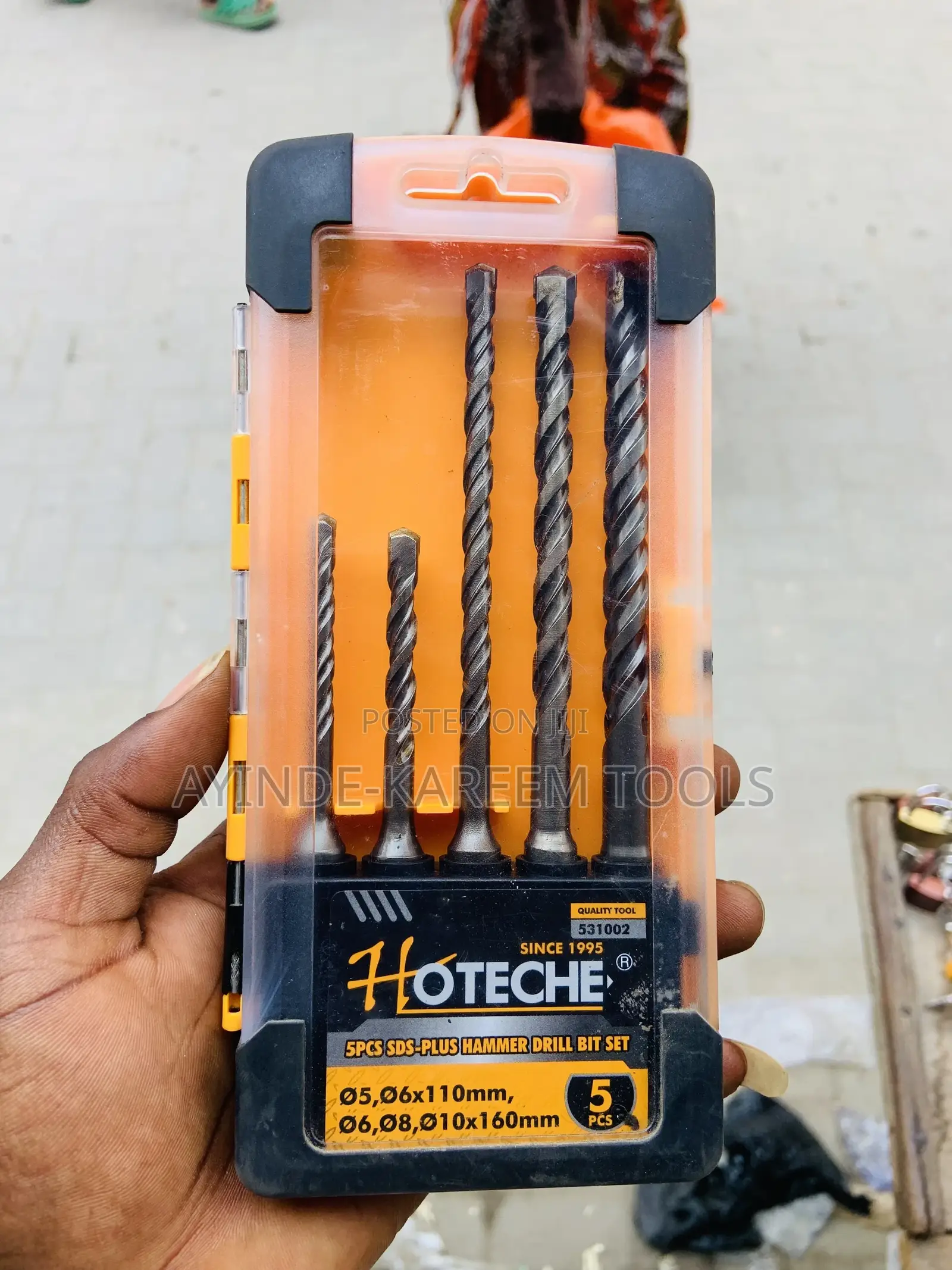 5pcs Sds-plus Hammer Drill Bit Set (5-10x160mm)