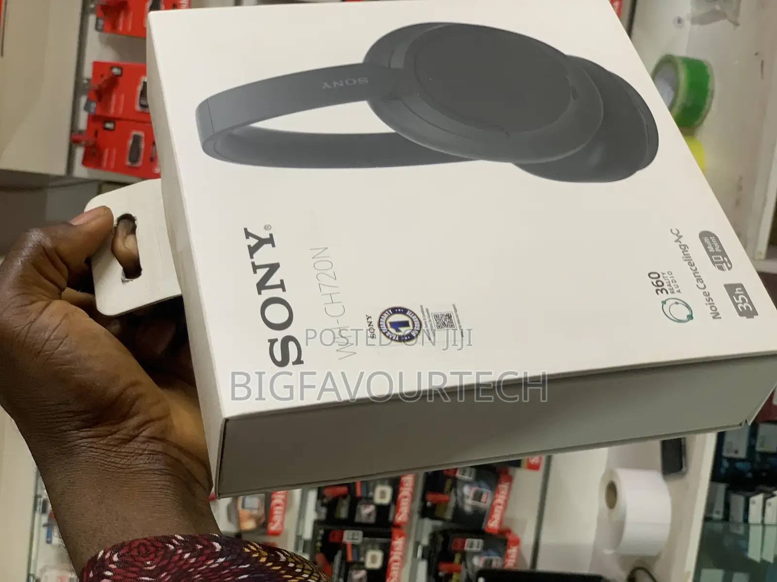 Sony WH-CH720N Wireless Over-Ear Noise-Canceling Headphones