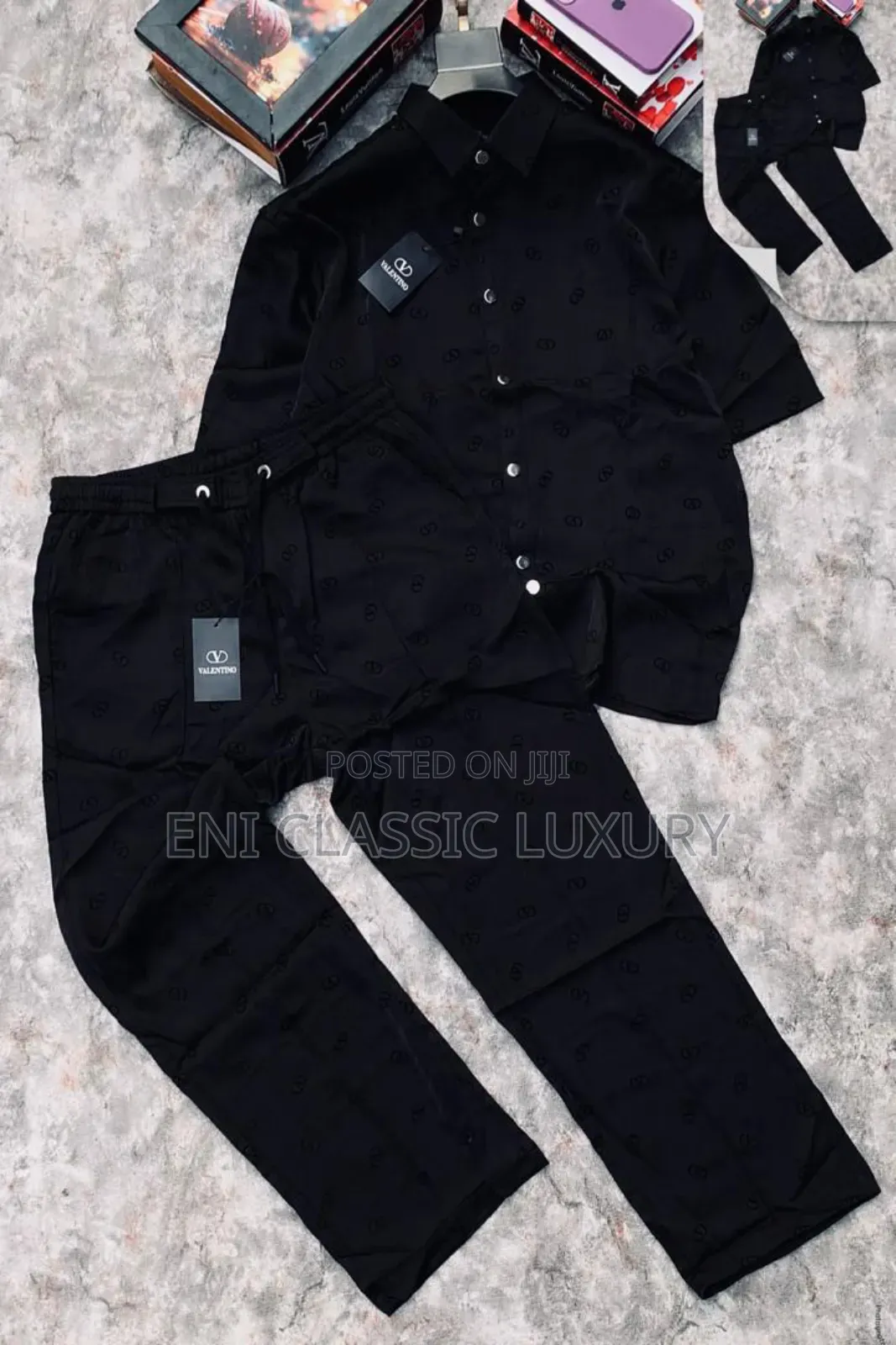 High Quality Luxury Men's Outfits Valentino Combo Available